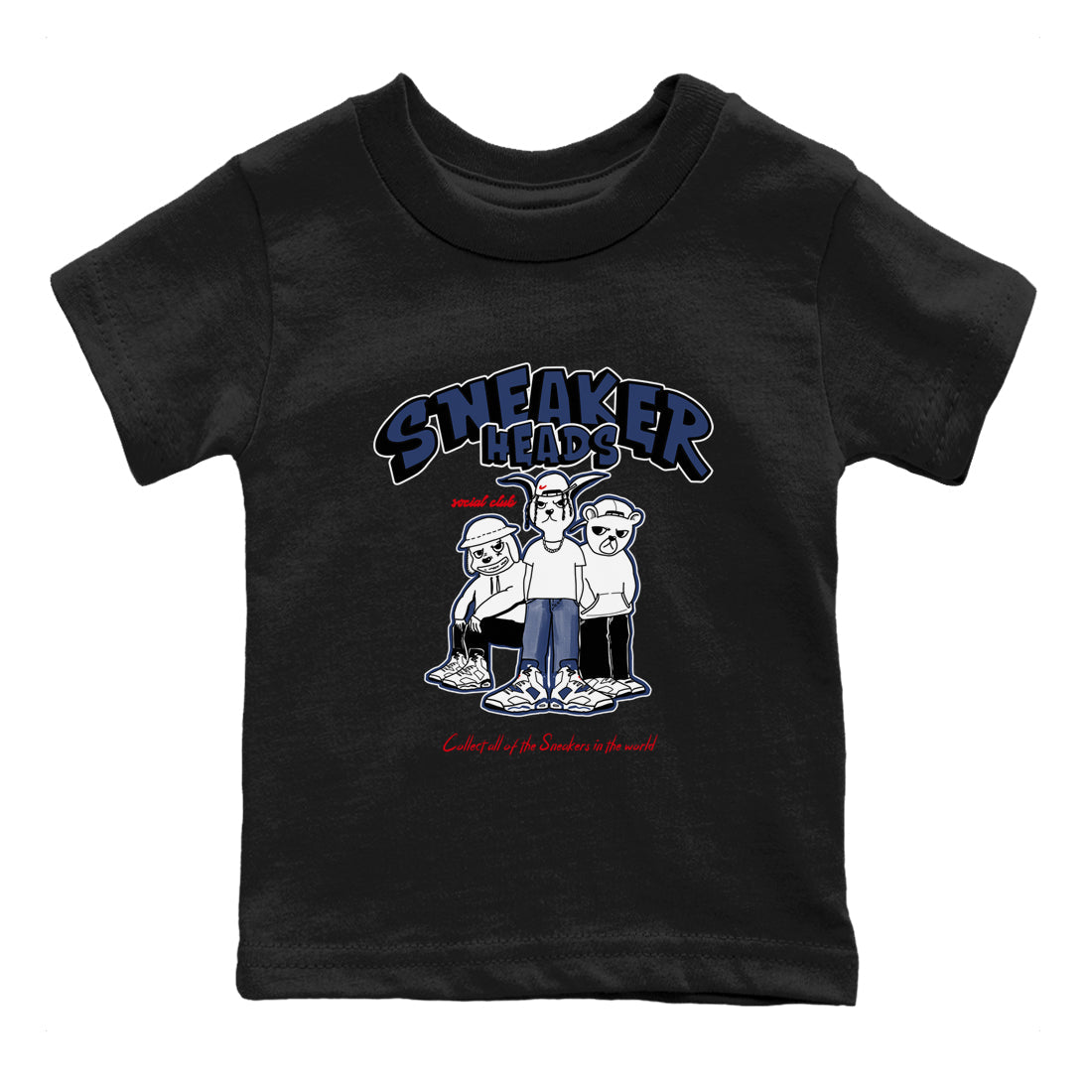 6s Olympic shirts to match jordans Sneakerheads Social Club sneaker match tees Air Jordan 6 Olympic Drip Gear Zone streetwear brand Baby and Youth Black 2 cotton tee