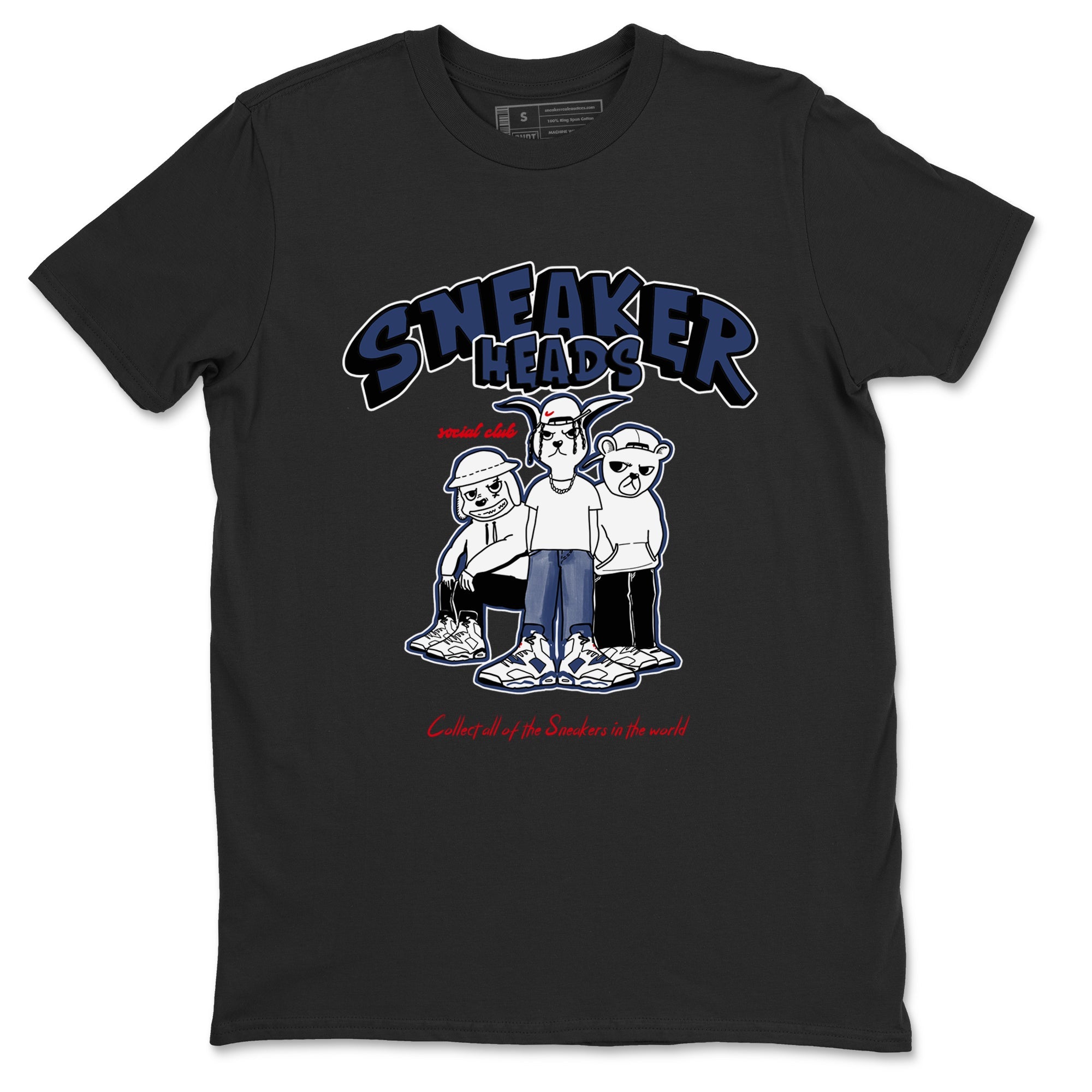 6s Olympic shirts to match jordans Sneakerheads Social Club sneaker match tees Air Jordan 6 Olympic Drip Gear Zone streetwear brand Black 2 unisex cotton tee