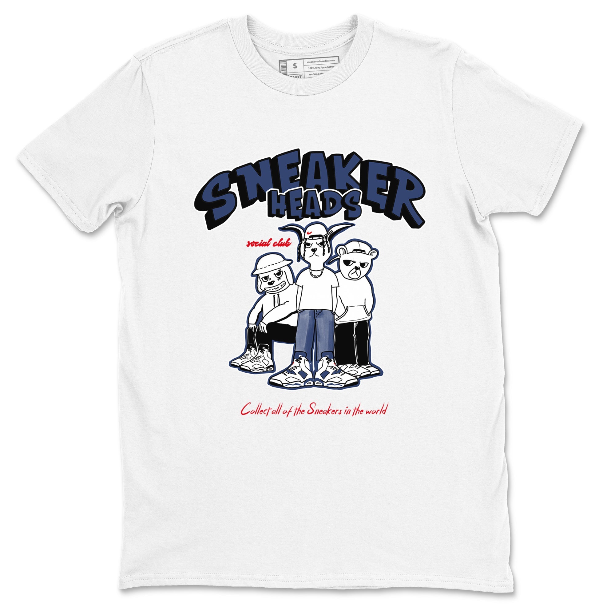 6s Olympic shirts to match jordans Sneakerheads Social Club sneaker match tees Air Jordan 6 Olympic Drip Gear Zone streetwear brand White 2 unisex cotton tee