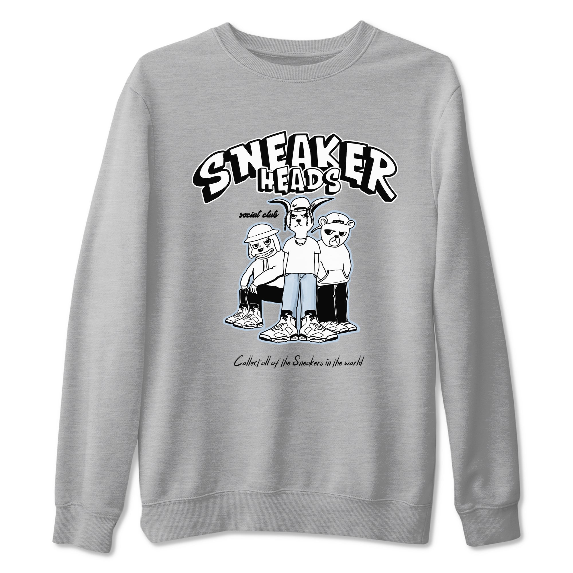 AJ6 White Black shirts to match jordans Sneakerheads Social Club sneaker match tees Air Jordan 6 White Black Drip Gear Zone streetwear brand Heather Grey 2 unisex cotton tee