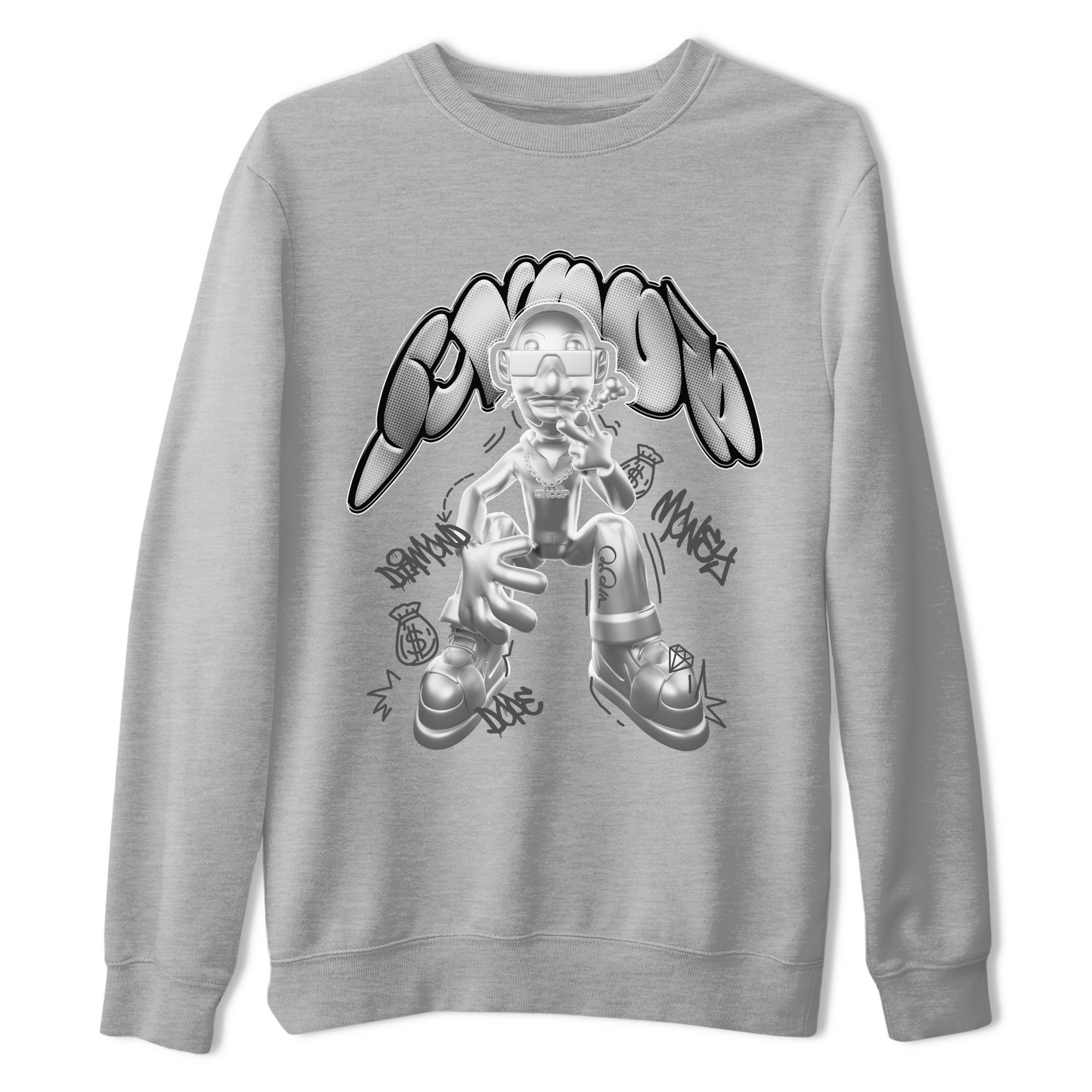 Air Jordan 1 Gift Giving shirt to match jordans Snoop sneaker tees  Metal tees AJ1 Gift Giving Drip Gear Zone Unisex Heather Grey 2 T-Shirt