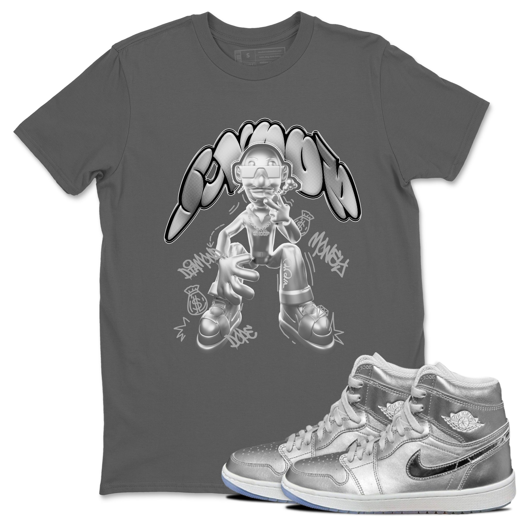 Air Jordan 1 Gift Giving shirt to match jordans Snoop sneaker tees  Metal tees AJ1 Gift Giving Drip Gear Zone Unisex Cool Grey 1 T-Shirt