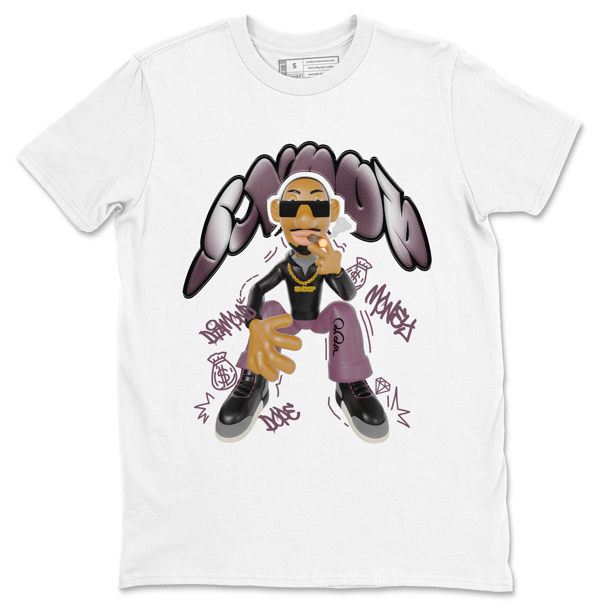 3s A Ma Maniere x Black shirts to match jordans Snoop sneaker match tees A Ma Maniere x Air Jordan 3 “While You Were Sleeping”Sneaker Release Tees unisex cotton White 2 crew neck shirts