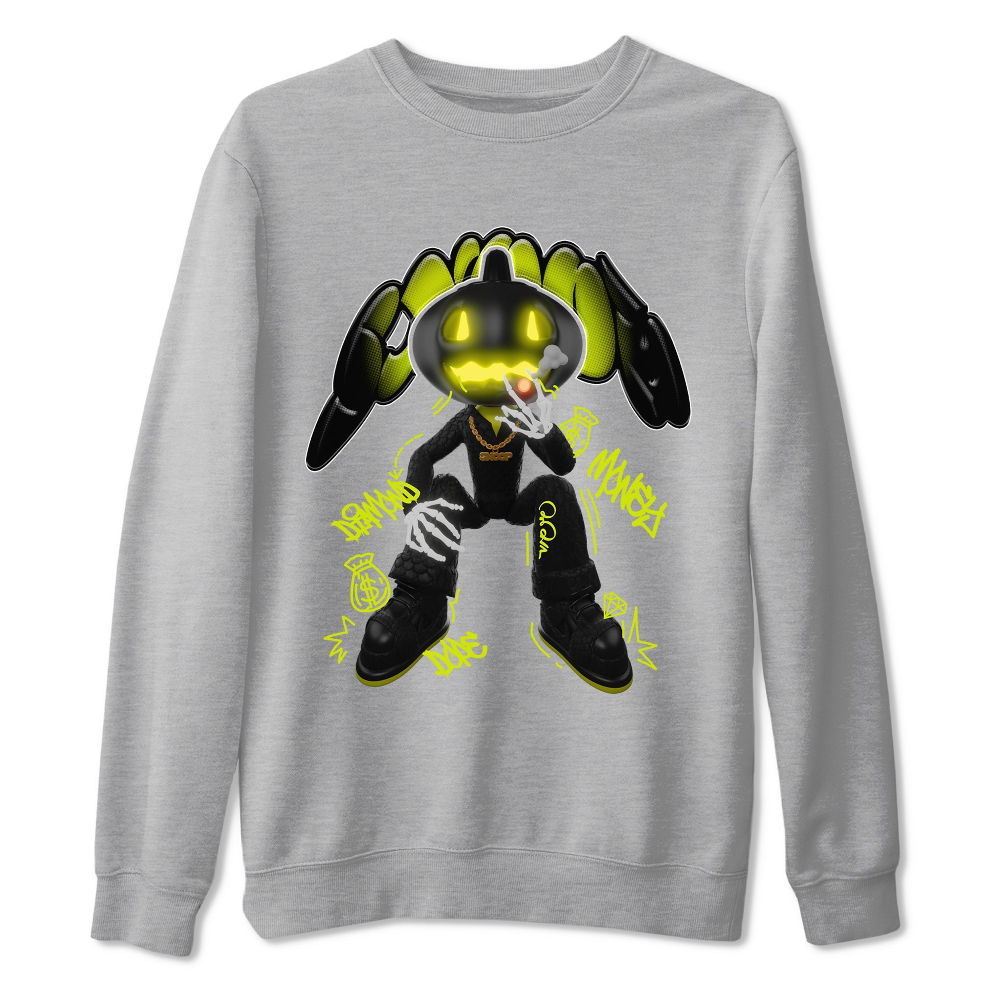 Dunk Halloween shirt to match jordans Snoop sneaker tees halloween horror nights Nike Dunk Halloween Drip Gear Zone Unisex Heather Grey 2 T-Shirt