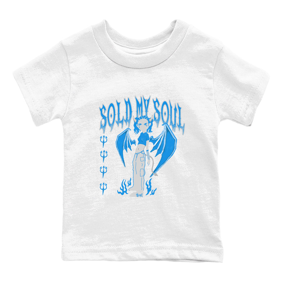 Air Jordan 4 Military Blue shirt to match jordans Sold My Soul sneaker tees Air Jordan 4 Military Blue Drip Gear Zone baby toddler White 2 cotton Shirt