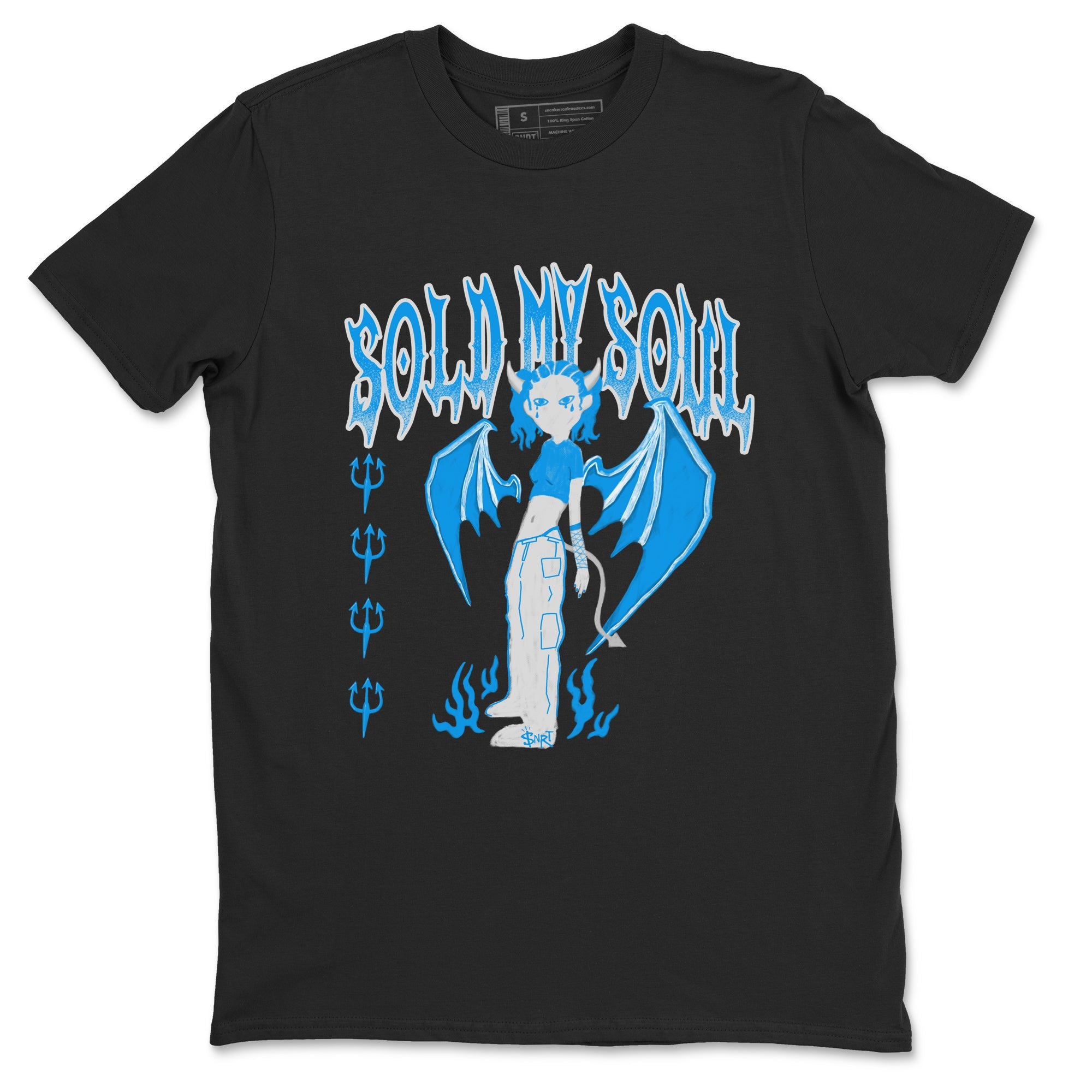 Air Jordan 4 Military Blue shirt to match jordans Sold My Soul sneaker tees Air Jordan 4 Military Blue Drip Gear Zone unisex cotton Black 2 crew neck shirt
