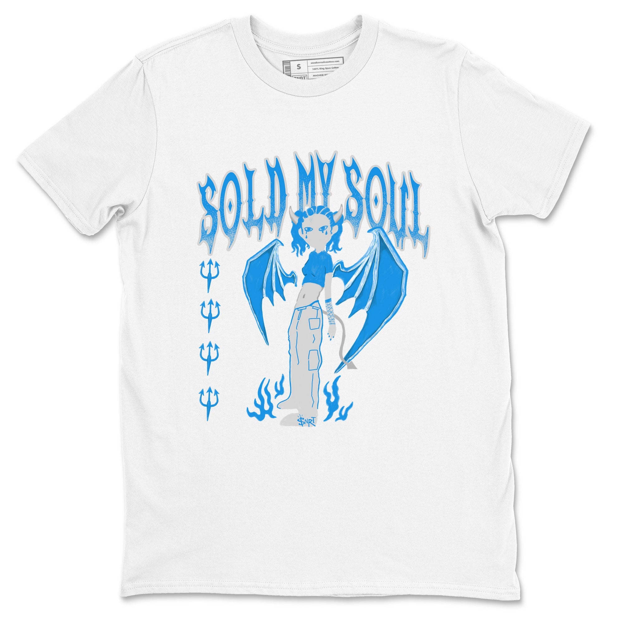 Air Jordan 4 Military Blue shirt to match jordans Sold My Soul sneaker tees Air Jordan 4 Military Blue Drip Gear Zone unisex cotton White 2 crew neck shirt