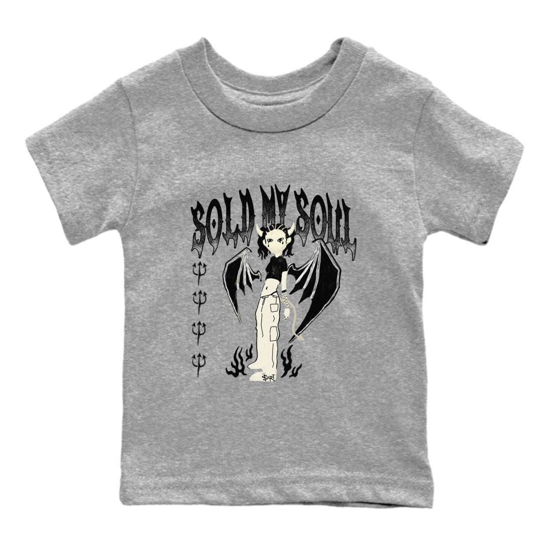 5s Sail shirt to match jordans Sold My Soul sneaker tees Air Jordan 5 Sail Drip Gear Zone baby toddler Heather Grey 2 cotton Shirt