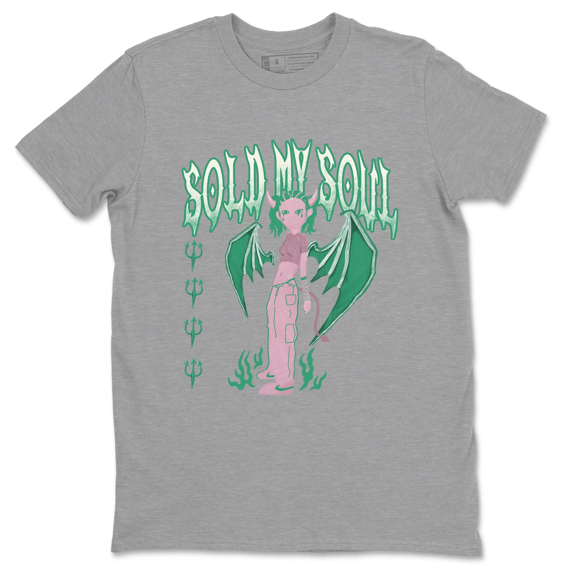 Dunk Medium Soft Pink Malachite shirt to match jordans Sold My Soul sneaker tees Dunk Medium Soft Pink Malachite Drip Gear Zone unisex cotton Heather Grey 2 crew neck shirt
