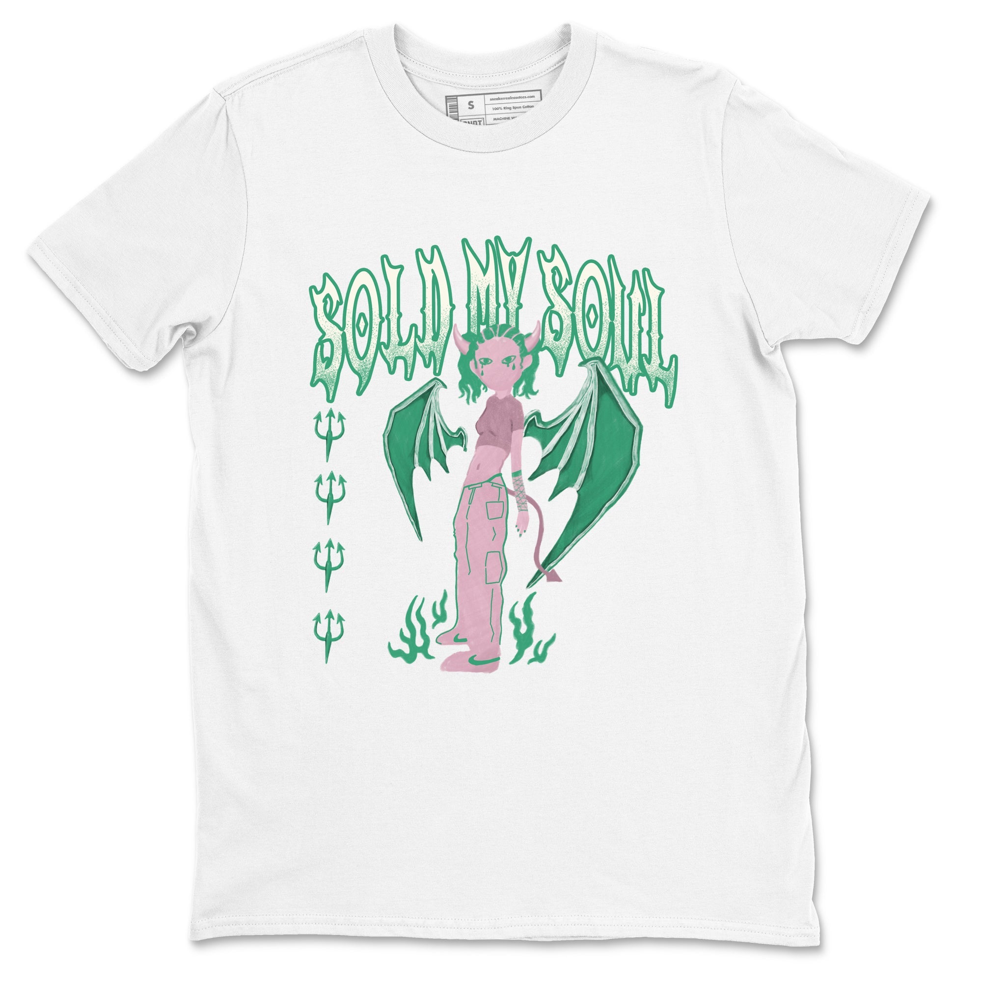 Dunk Medium Soft Pink Malachite shirt to match jordans Sold My Soul sneaker tees Dunk Medium Soft Pink Malachite Drip Gear Zone unisex cotton White 2 crew neck shirt
