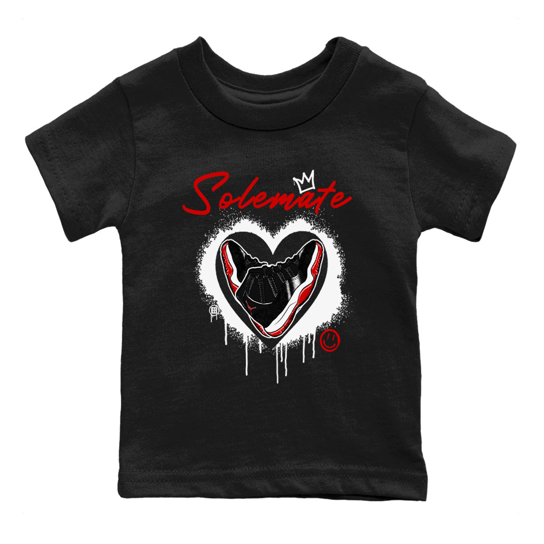11s Bred Velvet shirts to match jordans Solemate sneaker match tees Air Jordan 11 Bred Velvet match shoes to clothes Drip Gear Zone Youth Baby Black 2 tee