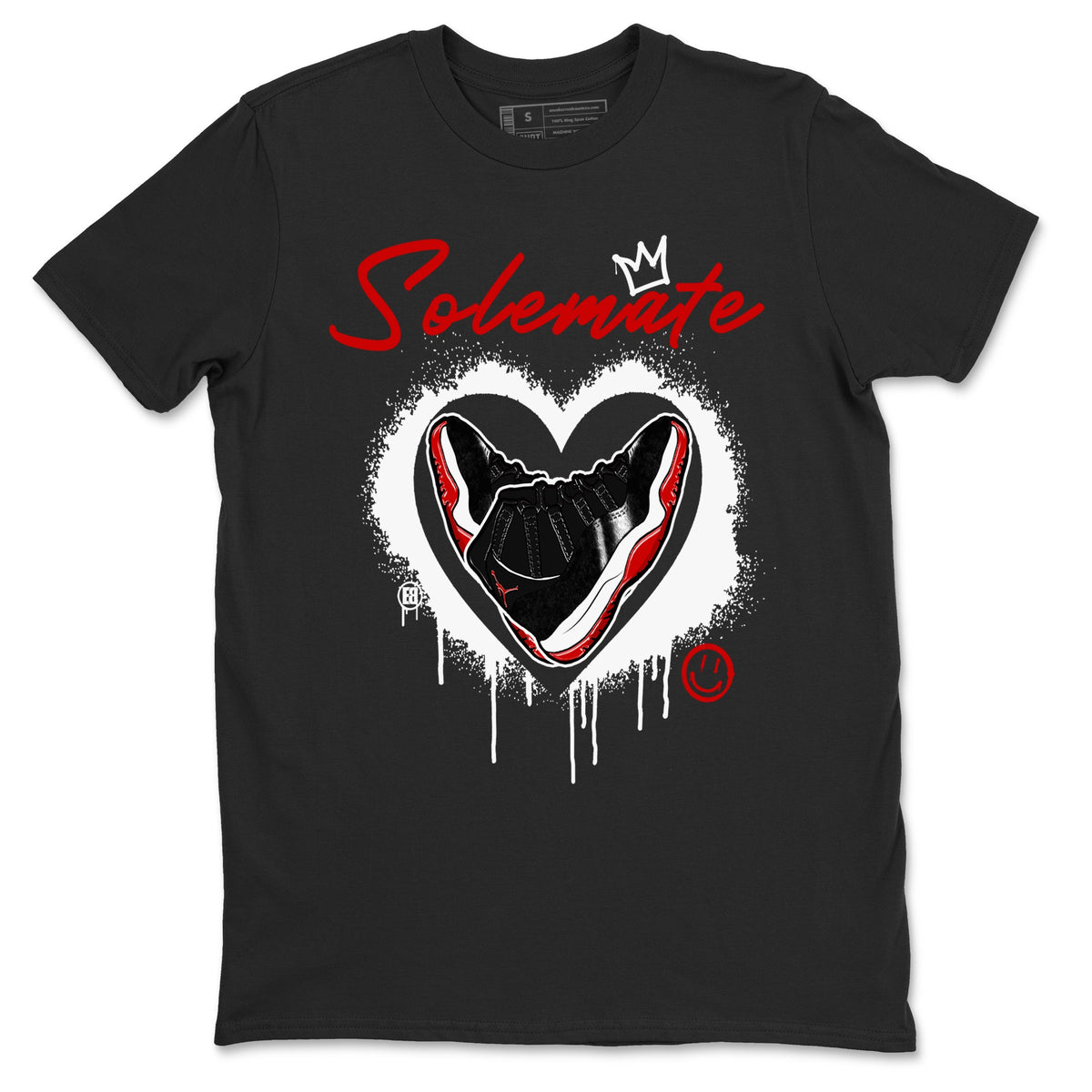 11s Bred Velvet shirts to match jordans Solemate sneaker match tees Air Jordan 11 Bred Velvet match shoes to clothes Drip Gear Zone unisex cotton Black 2 shirts