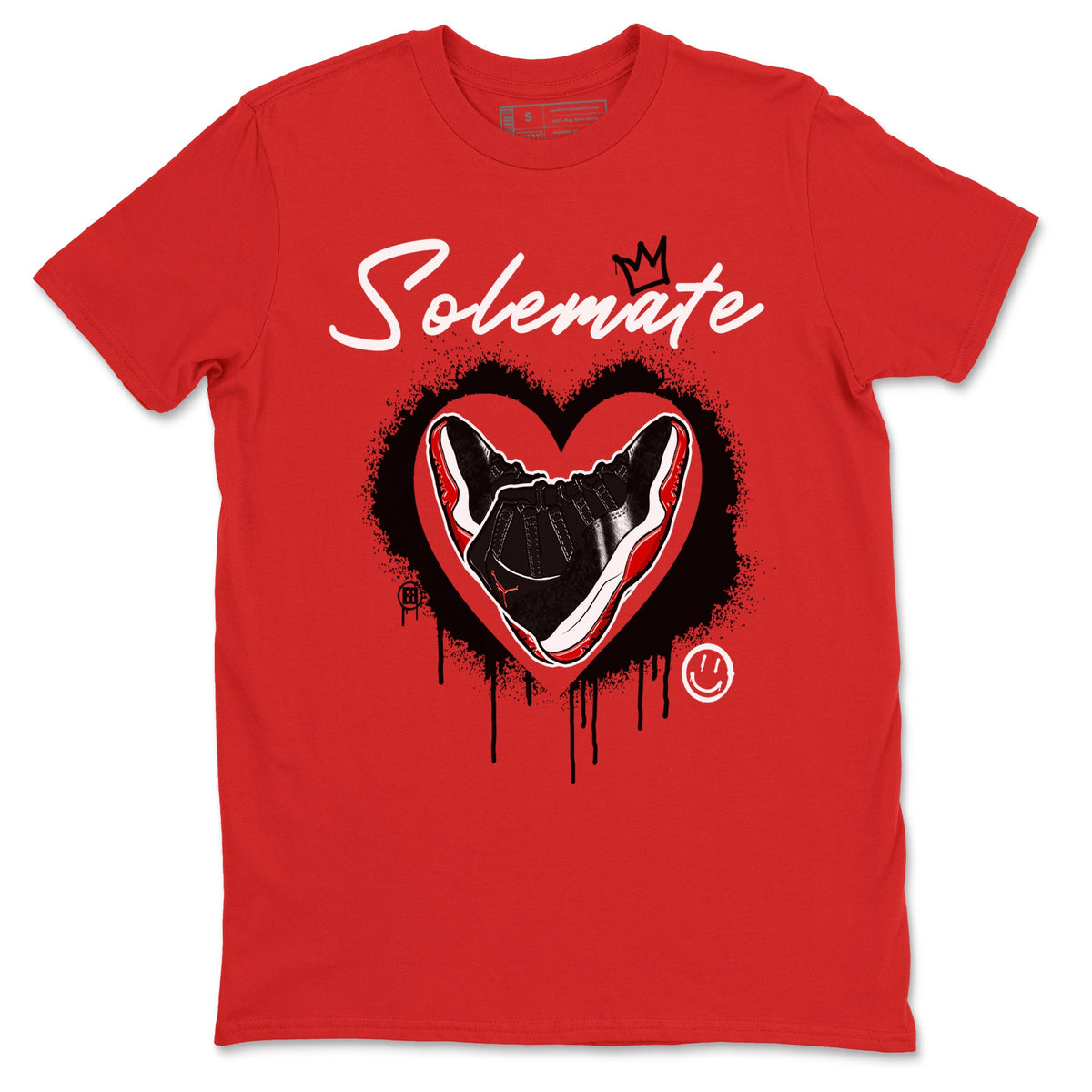 11s Bred Velvet shirts to match jordans Solemate sneaker match tees Air Jordan 11 Bred Velvet match shoes to clothes Drip Gear Zone unisex cotton Red 2 shirts