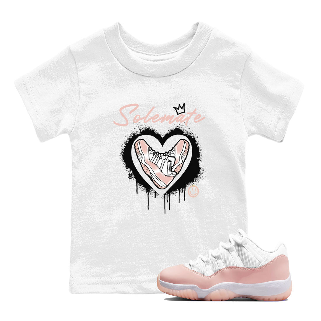 11s Legend Pink shirt to match jordans Solemate sneaker tees Air Jordan 11 Legend Pink Drip Gear Zone baby toddler White 1 cotton Shirt