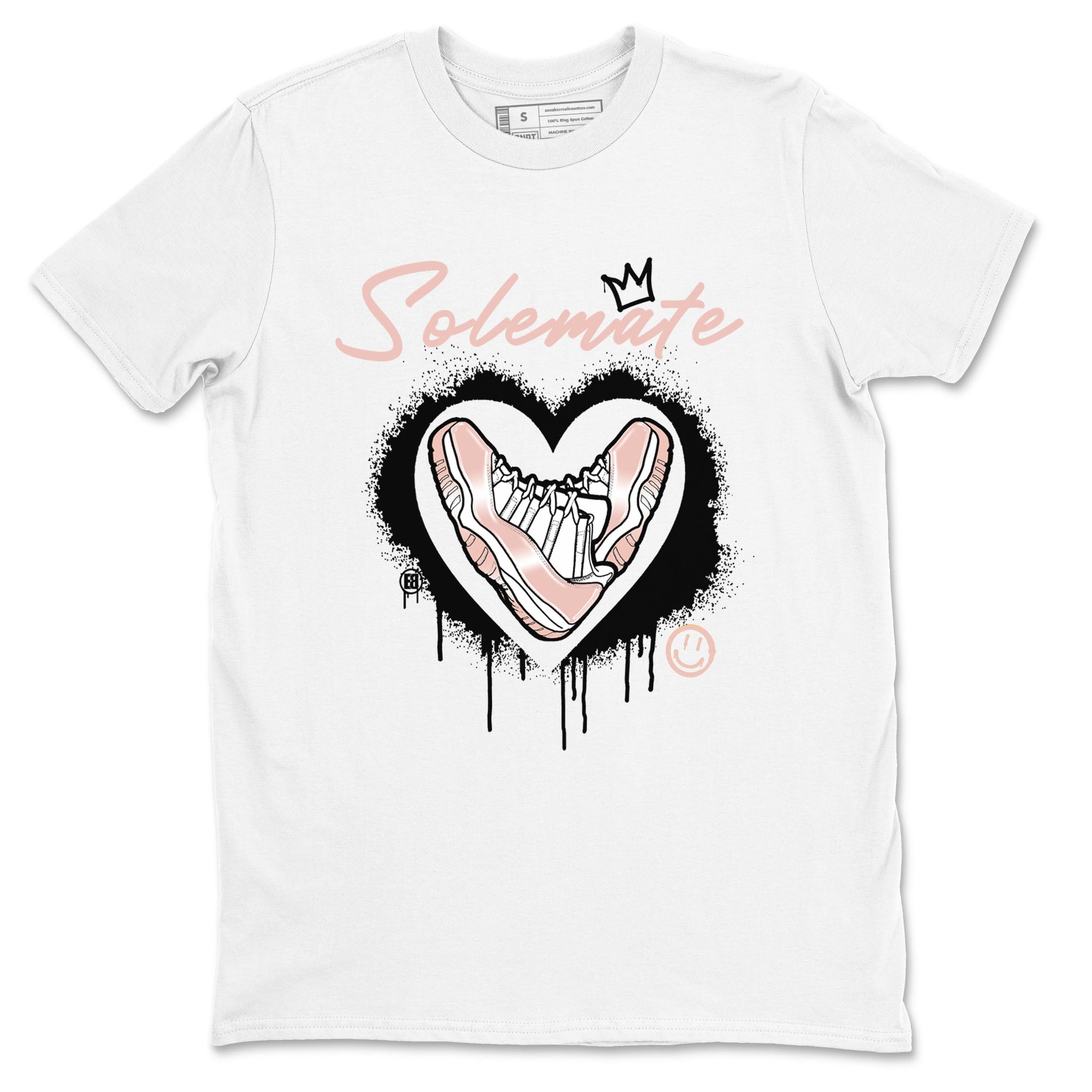 11s Legend Pink shirt to match jordans Solemate sneaker tees Air Jordan 11 Legend Pink Drip Gear Zone unisex cotton White 2 crew neck shirt