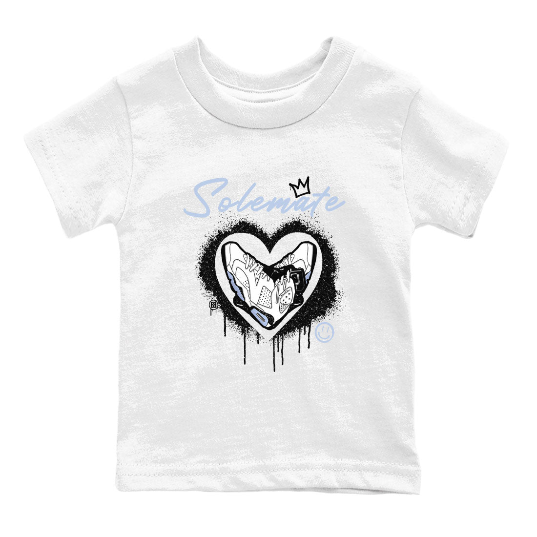 AJ6 White Black shirts to match jordans Solemate sneaker match tees Air Jordan 6 White Black Drip Gear Zone streetwear brand Baby and Youth White 2 cotton tee