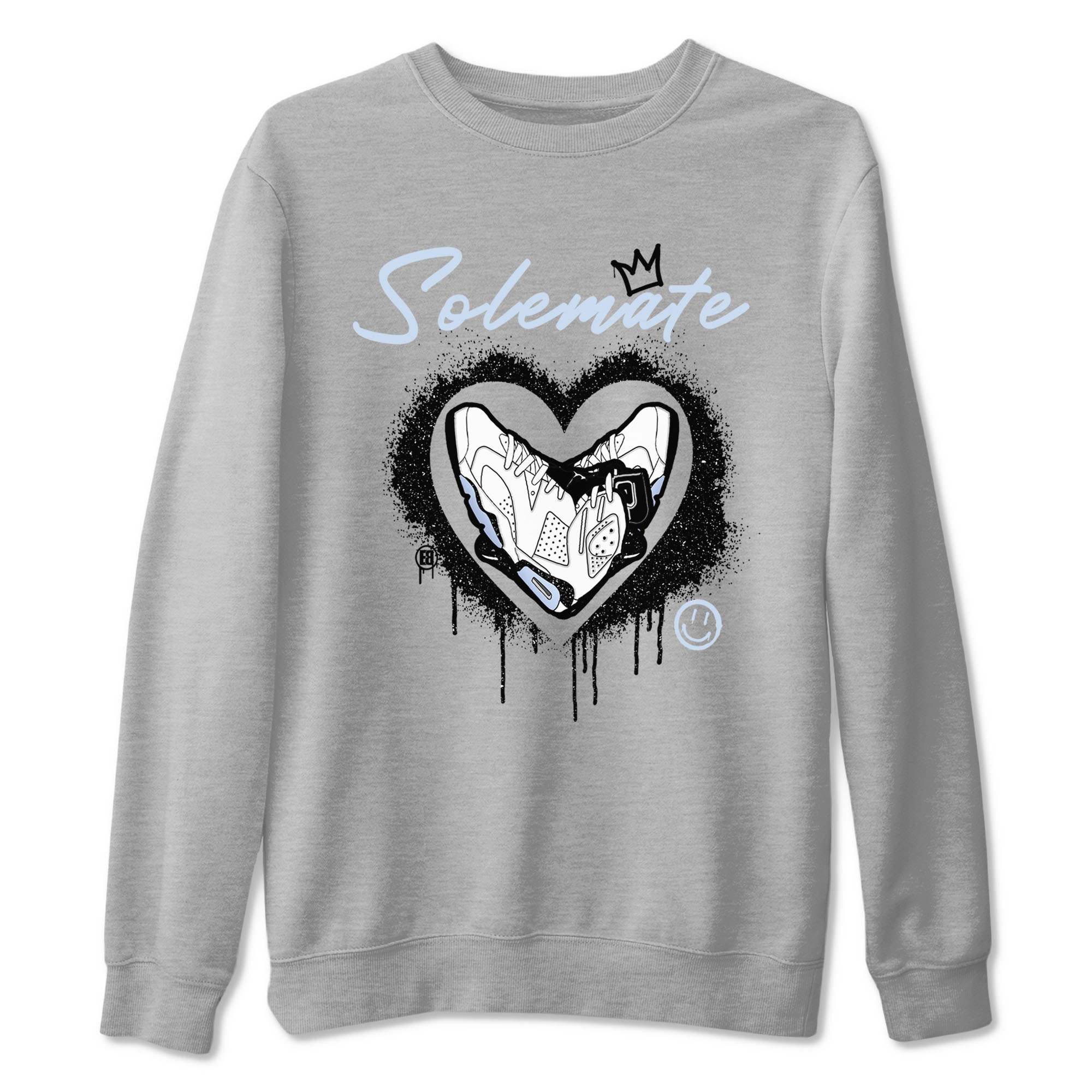 AJ6 White Black shirts to match jordans Solemate sneaker match tees Air Jordan 6 White Black Drip Gear Zone streetwear brand Heather Grey 2 unisex cotton tee