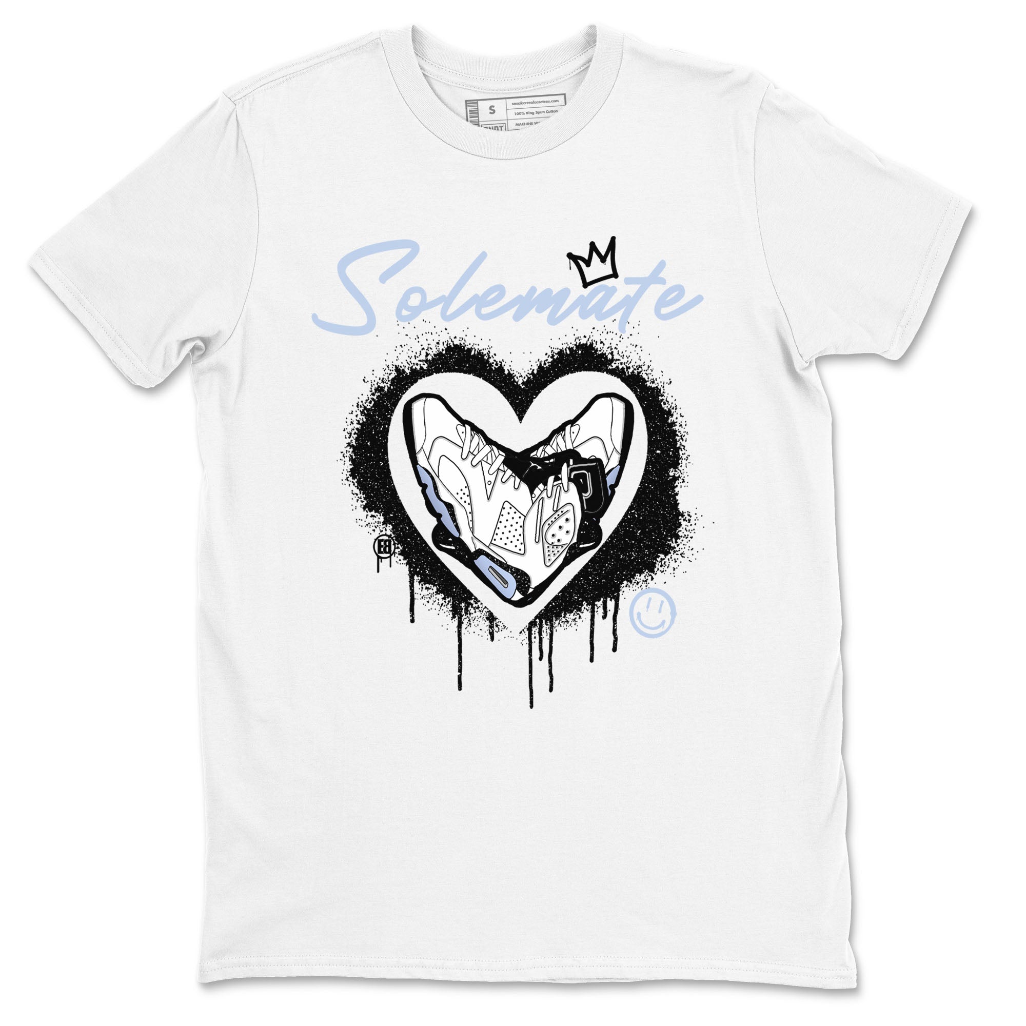 AJ6 White Black shirts to match jordans Solemate sneaker match tees Air Jordan 6 White Black Drip Gear Zone streetwear brand White 2 unisex cotton tee