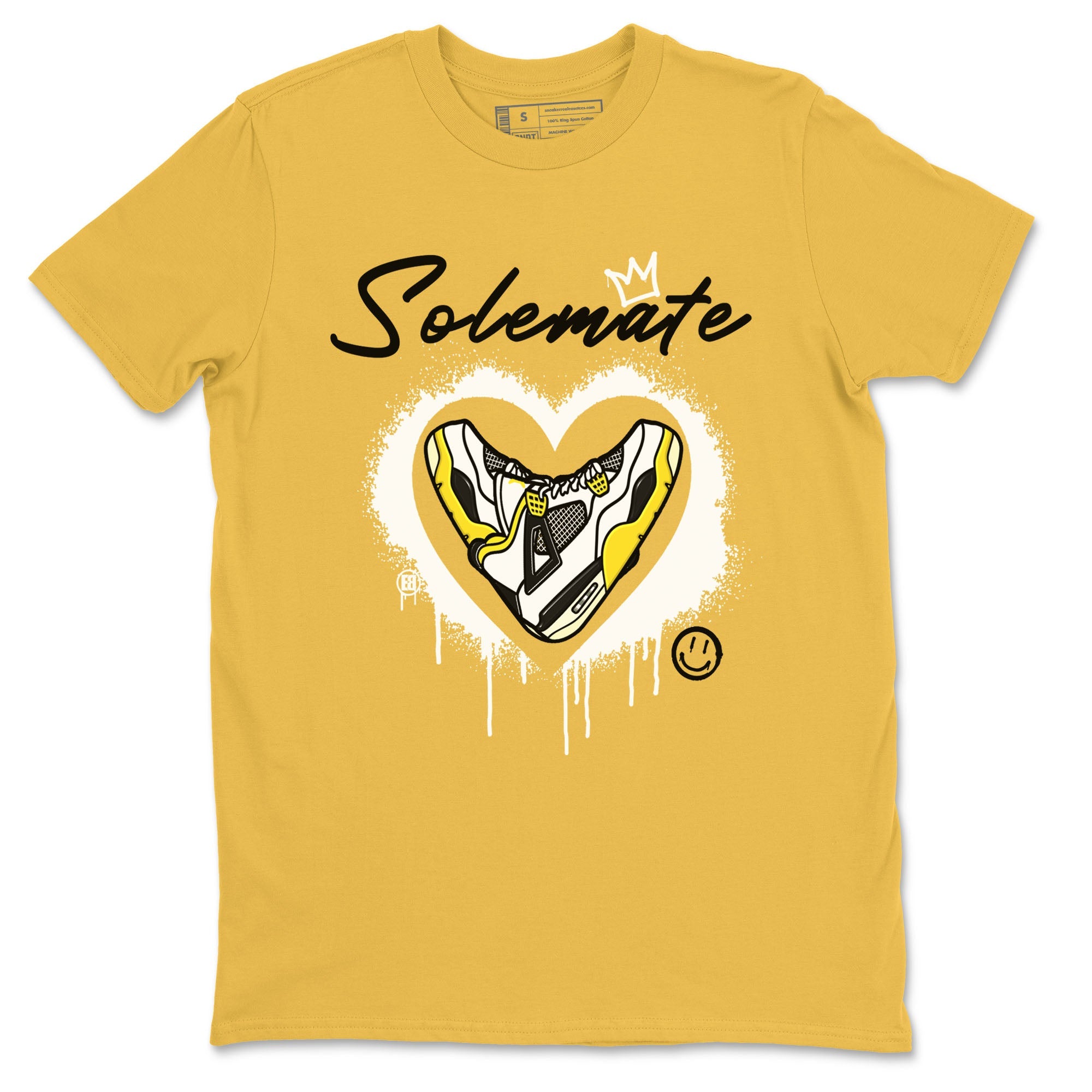 Air Jordan 4 Retro Vivid Sulfur shirt to match jordans Soulmate sneaker tees 4s Vivid Sulfur Drip Gear Zone unisex cotton Daisy 2 crew neck shirt