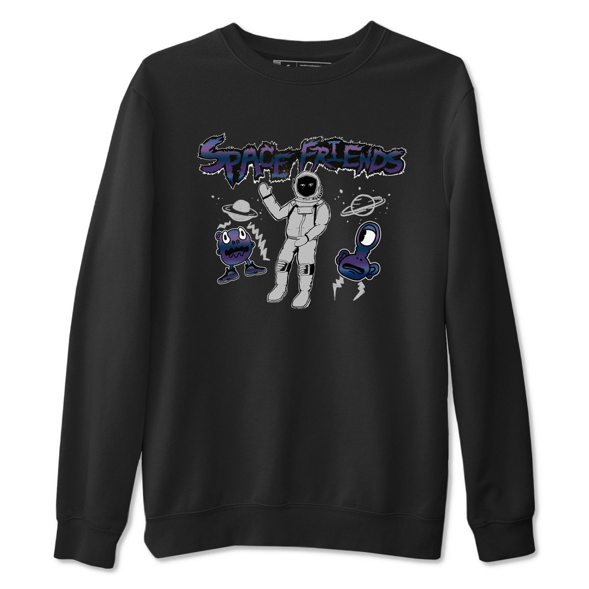 Air Foamposite One Galaxy shirts to match jordans Space Friends sneaker match tees Air Foamposite One Galaxy Drip Gear Zone unisex cotton Black 2 crew neck shirts
