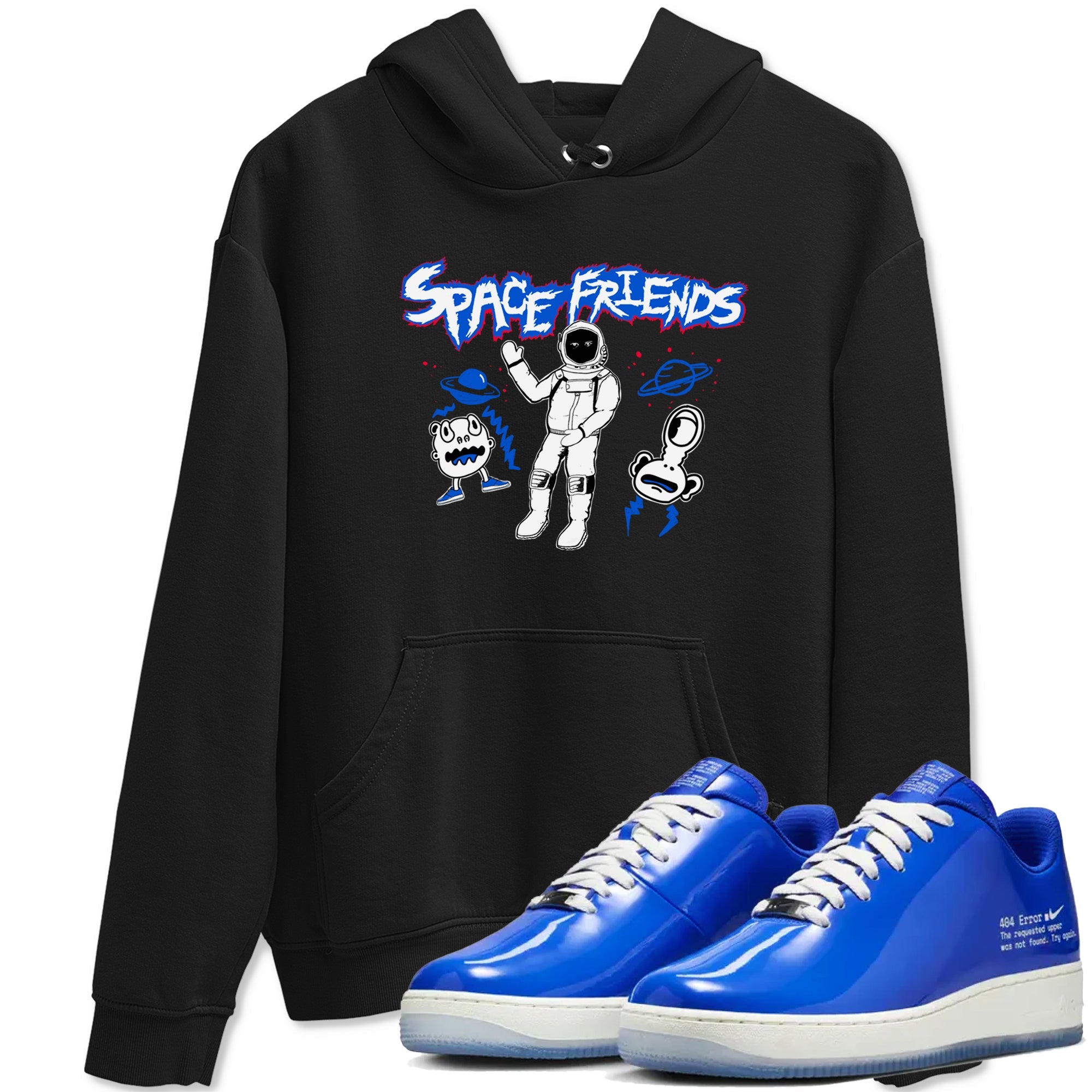 Air Force 1 404 Error shirt to match jordans Space Friends sneaker tees Air Force 1 404 Error Drip Gear Zone unisex cotton Black 1 crew neck shirt