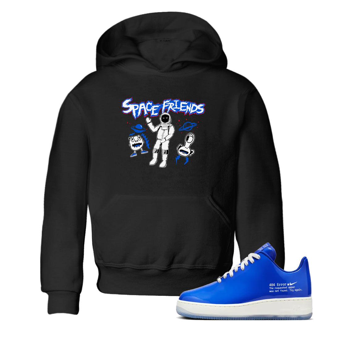 Air Force 1 404 Error shirt to match jordans Space Friends sneaker tees Air Force 1 404 Error Drip Gear Zone baby toddler Black 1 cotton Shirt