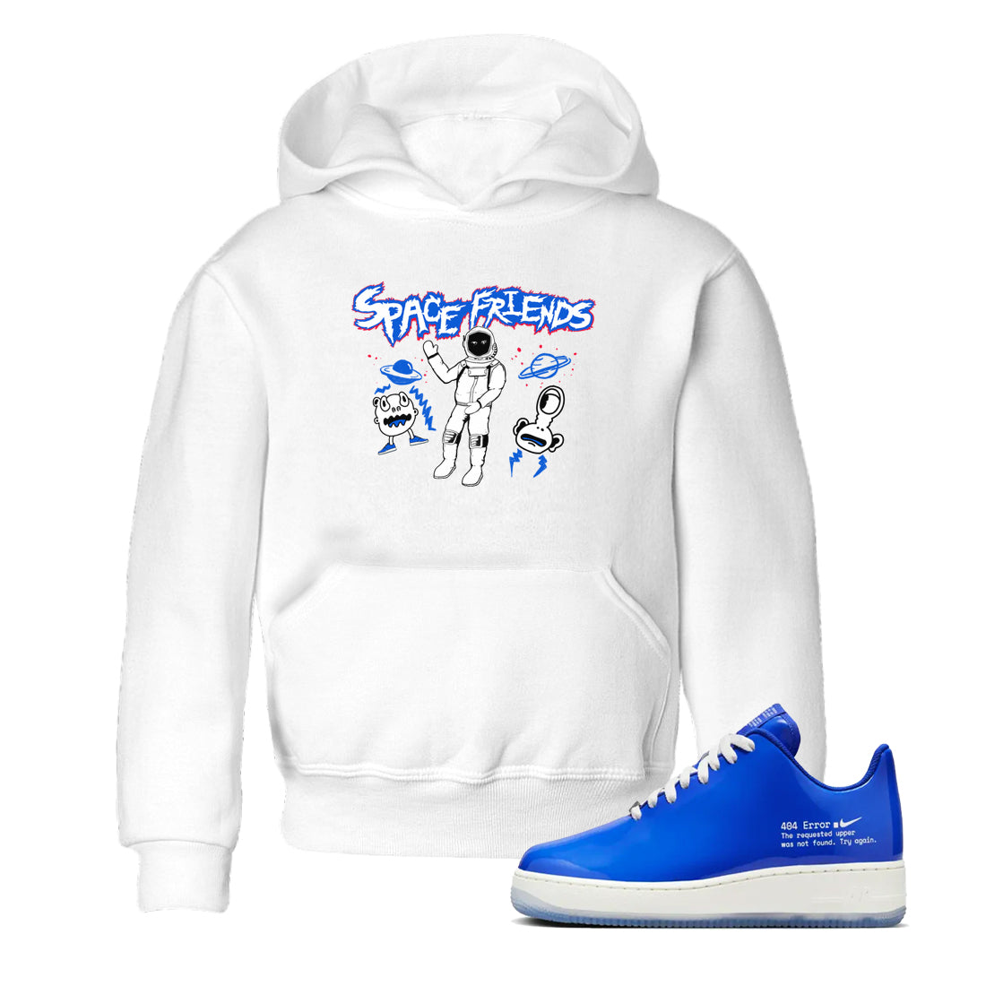 Air Force 1 404 Error shirt to match jordans Space Friends sneaker tees Air Force 1 404 Error Drip Gear Zone baby toddler White 1 cotton Shirt