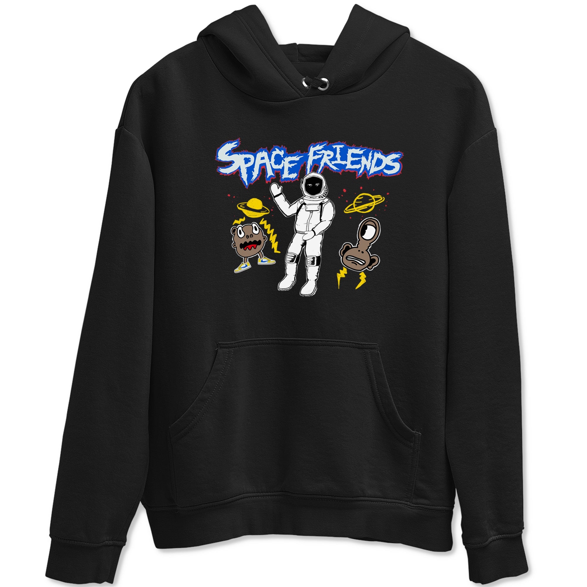 1s Travis Scott Canary shirt to match jordans Space Friends sneaker tees Air Jordan 1 Travis Scott Canary Drip Gear Zone unisex cotton Black 2 crew neck shirt