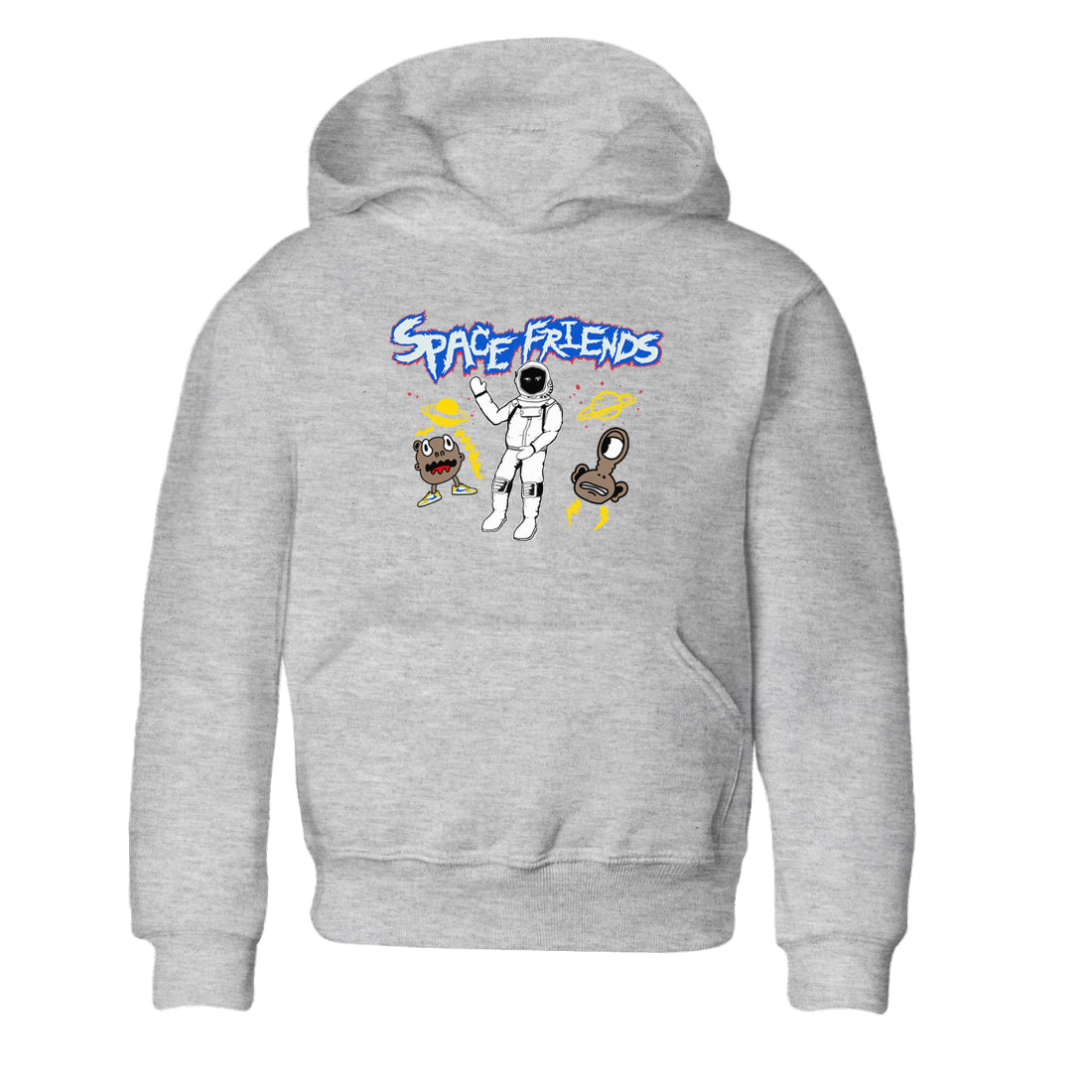 1s Travis Scott Canary shirt to match jordans Space Friends sneaker tees Air Jordan 1 Travis Scott Canary Drip Gear Zone baby toddler Heather Grey 2 cotton Shirt