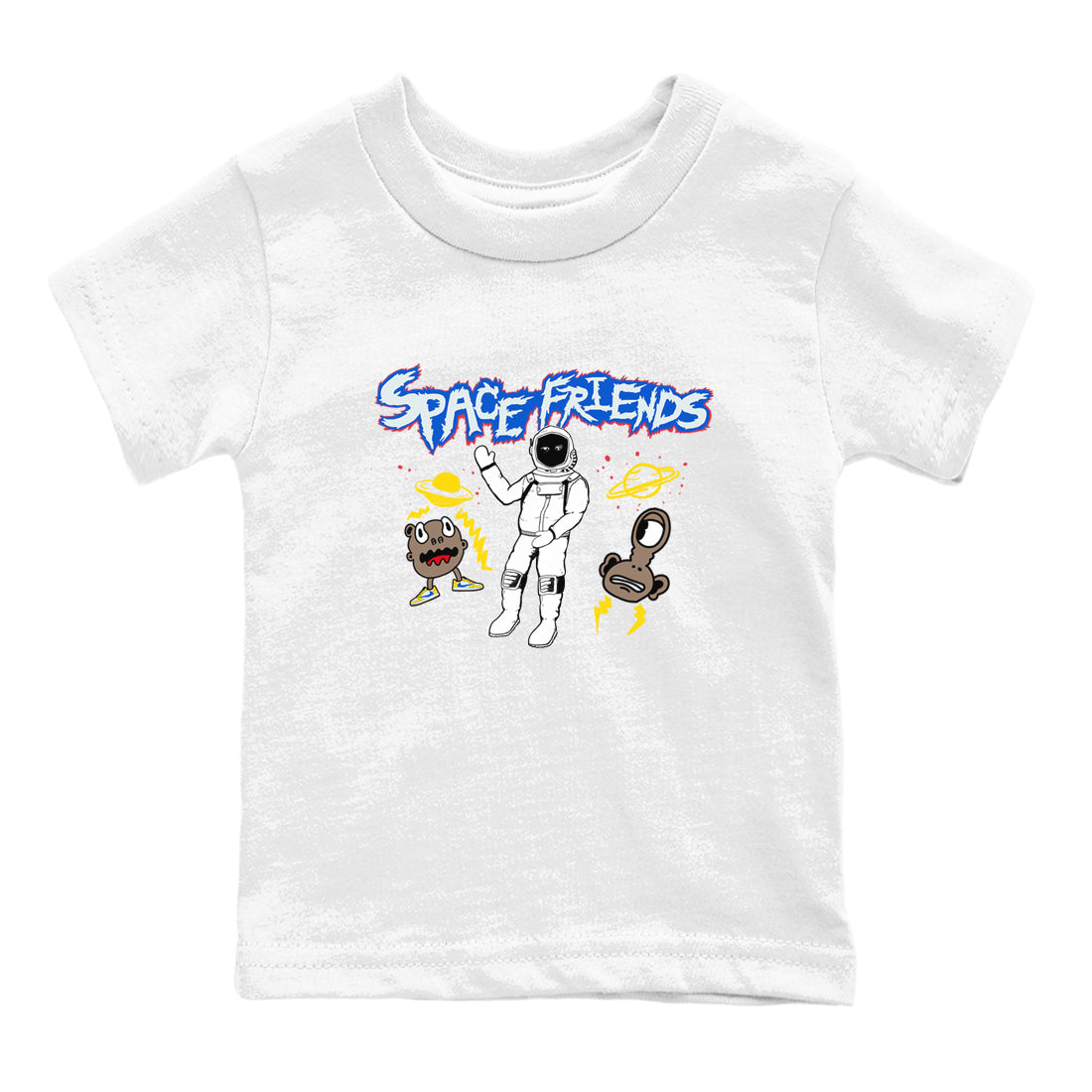 1s Travis Scott Canary shirt to match jordans Space Friends sneaker tees Air Jordan 1 Travis Scott Canary Drip Gear Zone baby toddler White 2 cotton Shirt