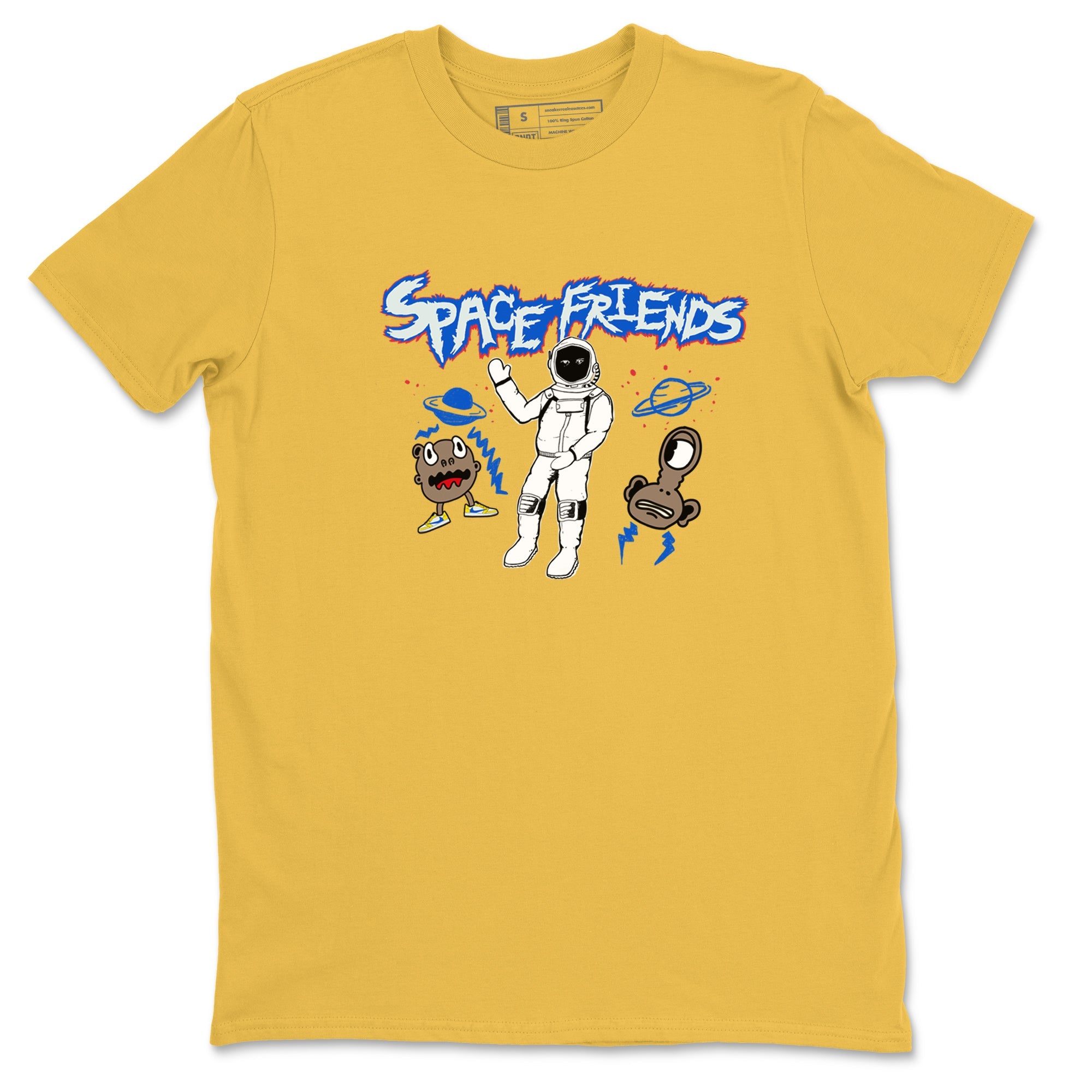 1s Travis Scott Canary shirt to match jordans Space Friends sneaker tees Air Jordan 1 Travis Scott Canary Drip Gear Zone unisex cotton Daisy 2 crew neck shirt