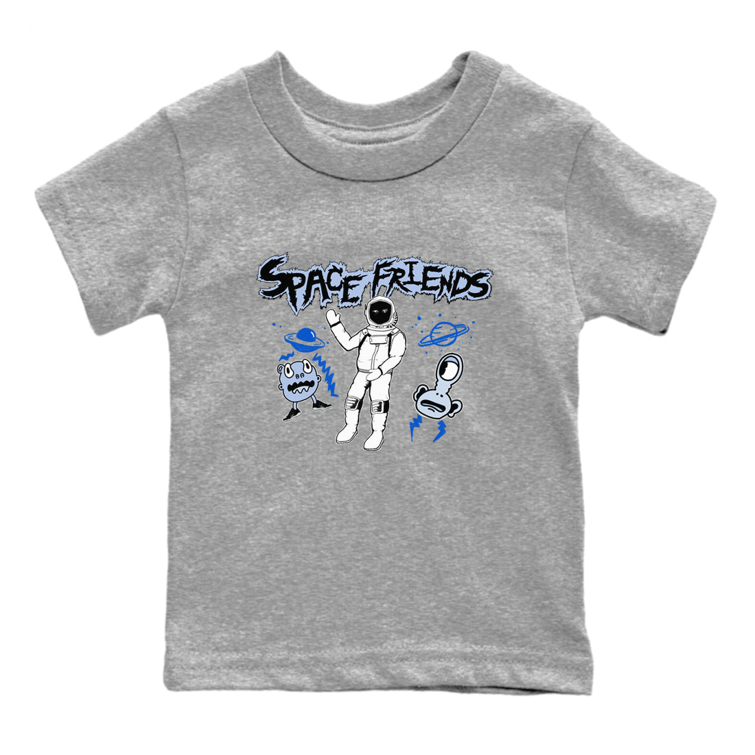 11s Space Jam shirt to match jordans Space Friends sneaker tees Air Jordan 11 Retro Space Jam Streetwear Brand Drip Gear Zone baby toddler Heather Grey 2 cotton Shirt