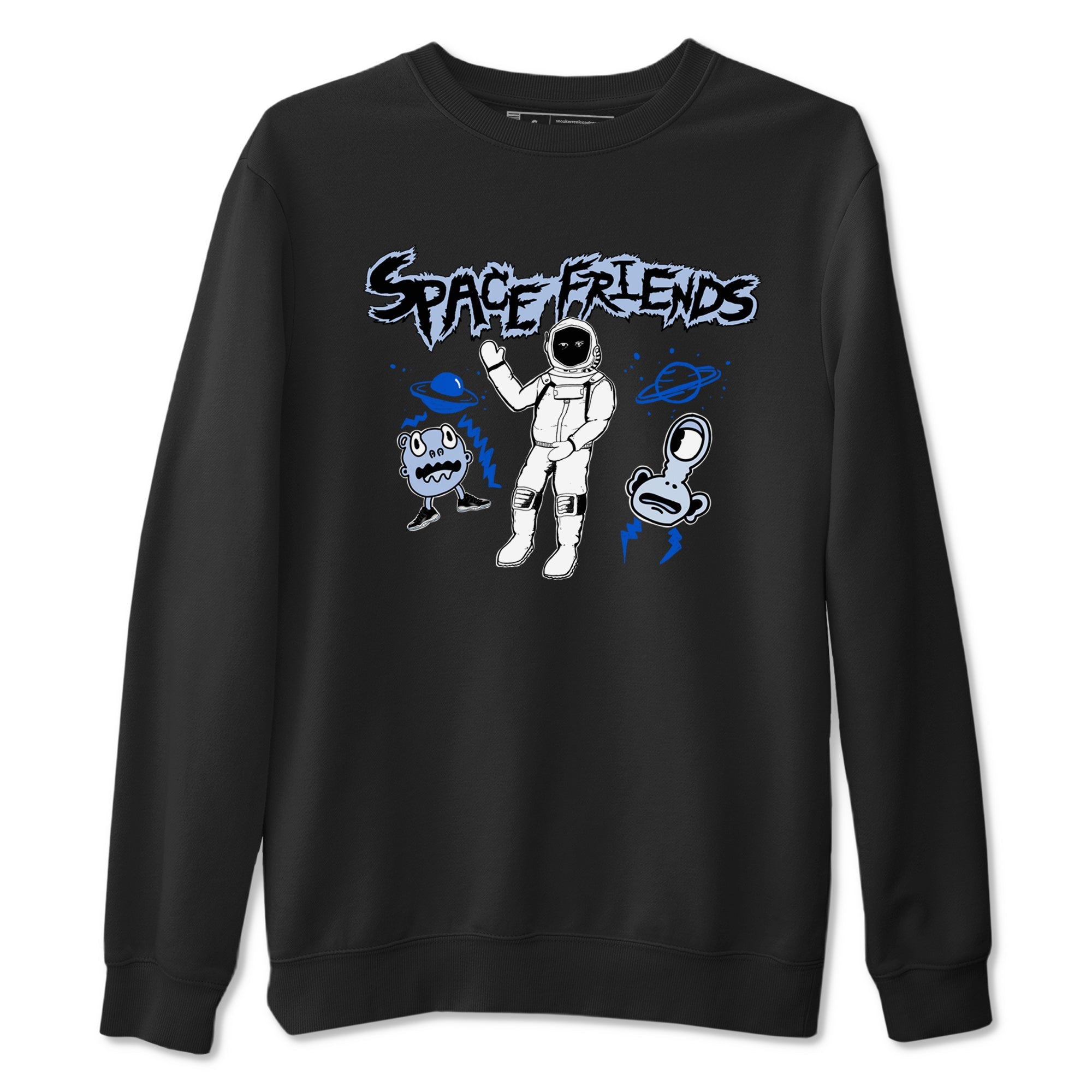 11s Space Jam shirt to match jordans Space Friends sneaker tees Air Jordan 11 Retro Space Jam Streetwear Brand Drip Gear Zone unisex cotton Black 2 crew neck shirt