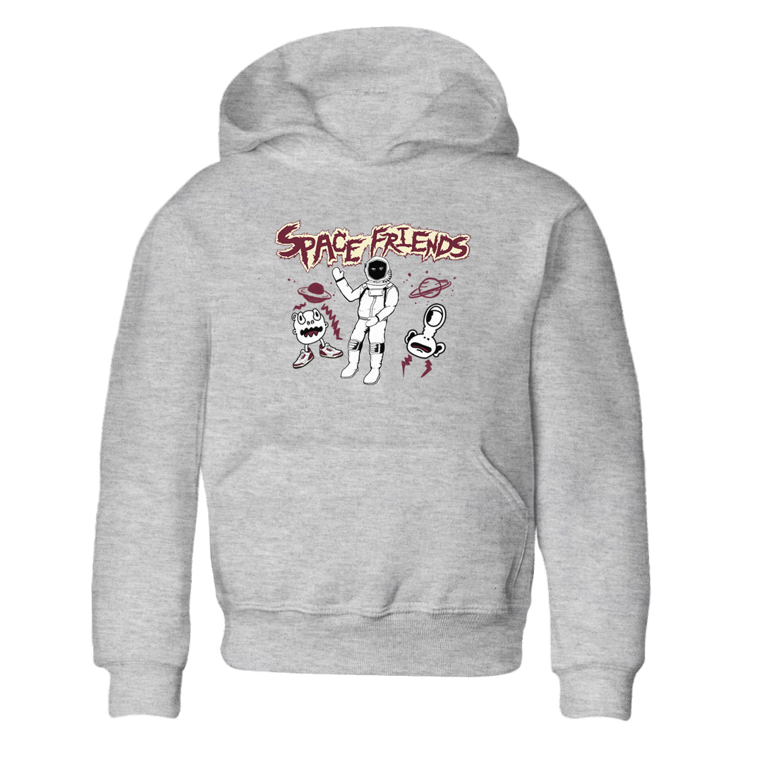 AJ3 A Ma Maniere x Burgundy Crush shirts to match jordans Space Friends sneaker match tees A Ma Maniére x Air Jordan 3 "Burgundy Crush" Drip Gear Zone streetwear brand Baby and Youth Heather Grey 2 cotton tee