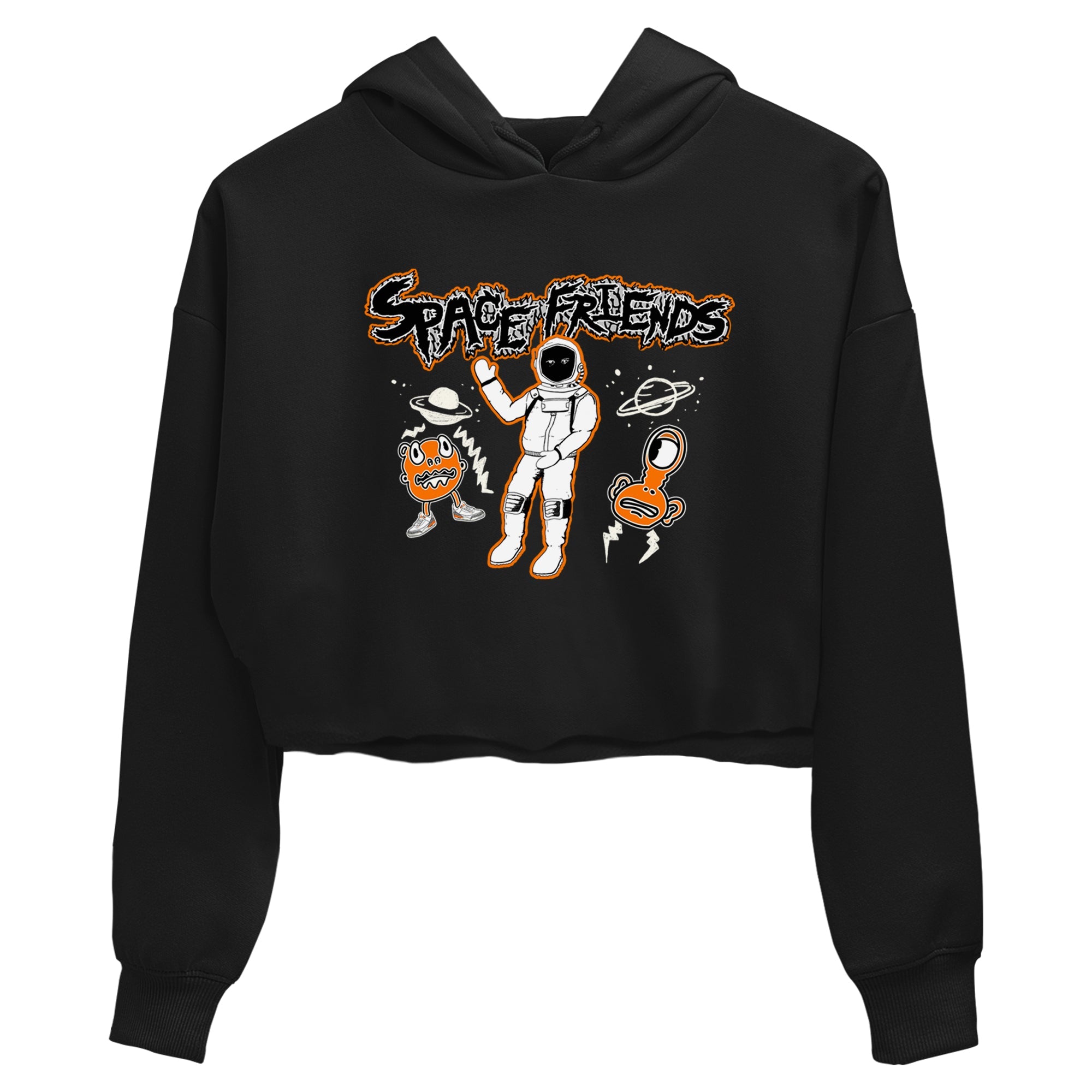 3s Georgia Peach shirt to match jordans Space Friends sneaker tees Air Jordan 3 Georgia Peach Drip Gear Zone Black 2 crop length shirt