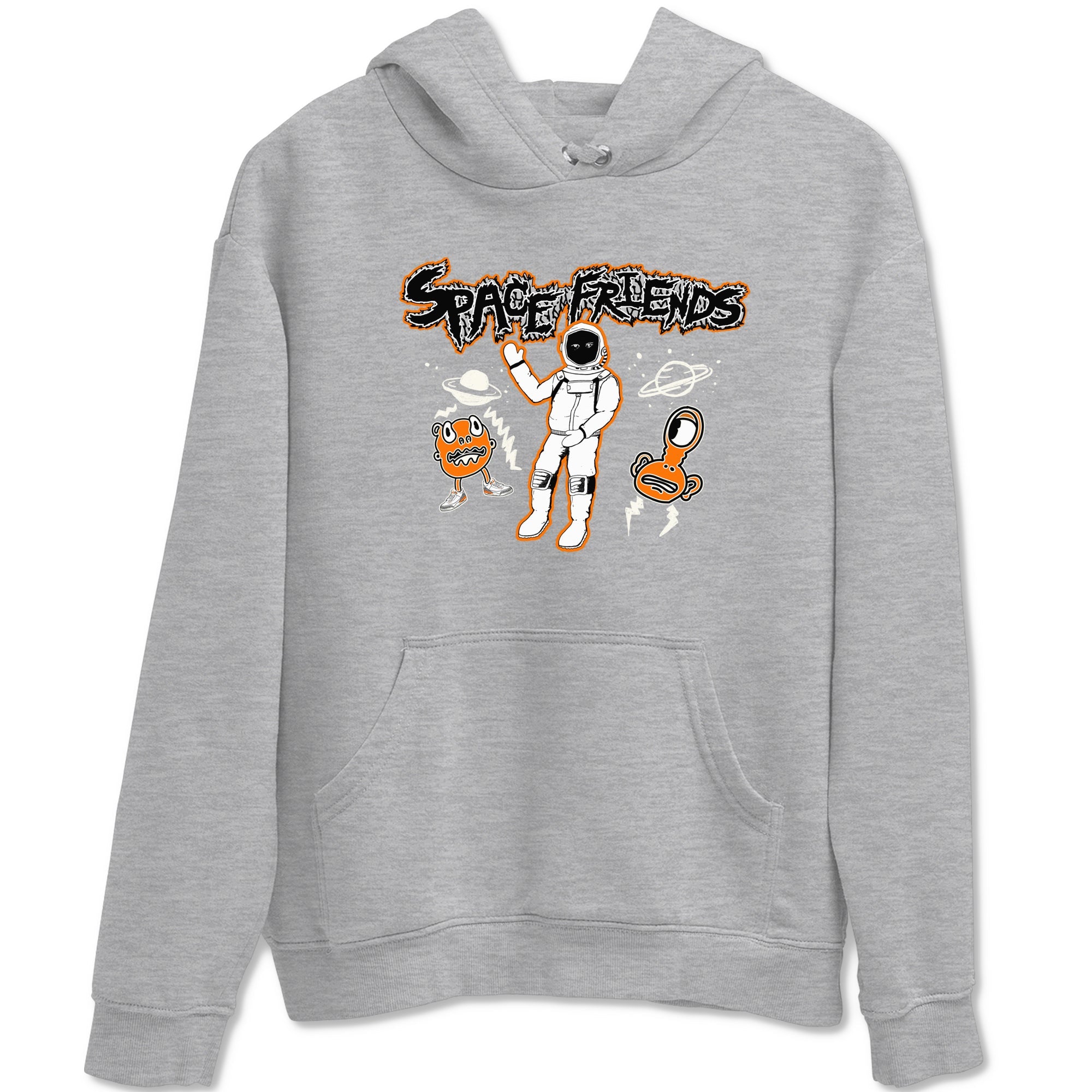 3s Georgia Peach shirt to match jordans Space Friends sneaker tees Air Jordan 3 Georgia Peach Drip Gear Zone unisex cotton Heather Grey 2 crew neck shirt