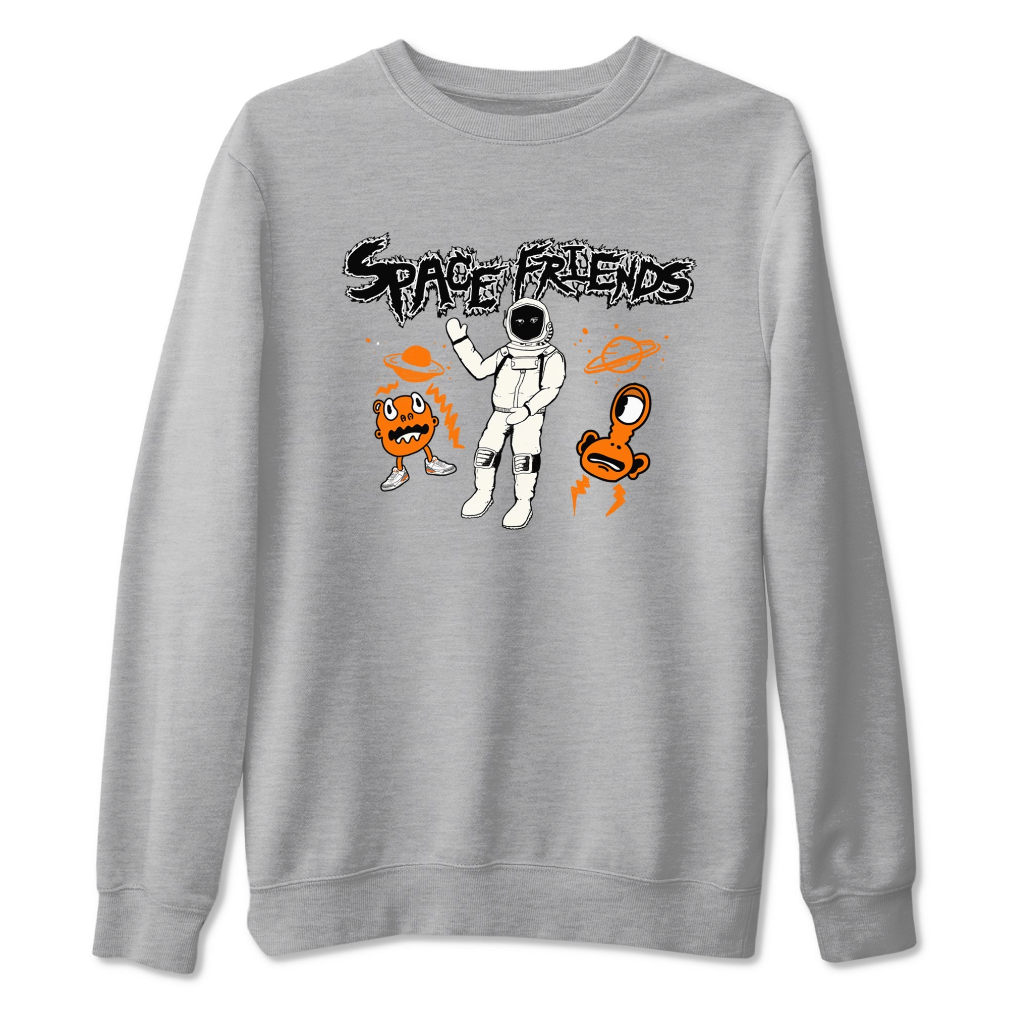 3s Georgia Peach shirt to match jordans Space Friends sneaker tees Air Jordan 3 Georgia Peach Drip Gear Zone unisex cotton Heather Grey 2 crew neck shirt