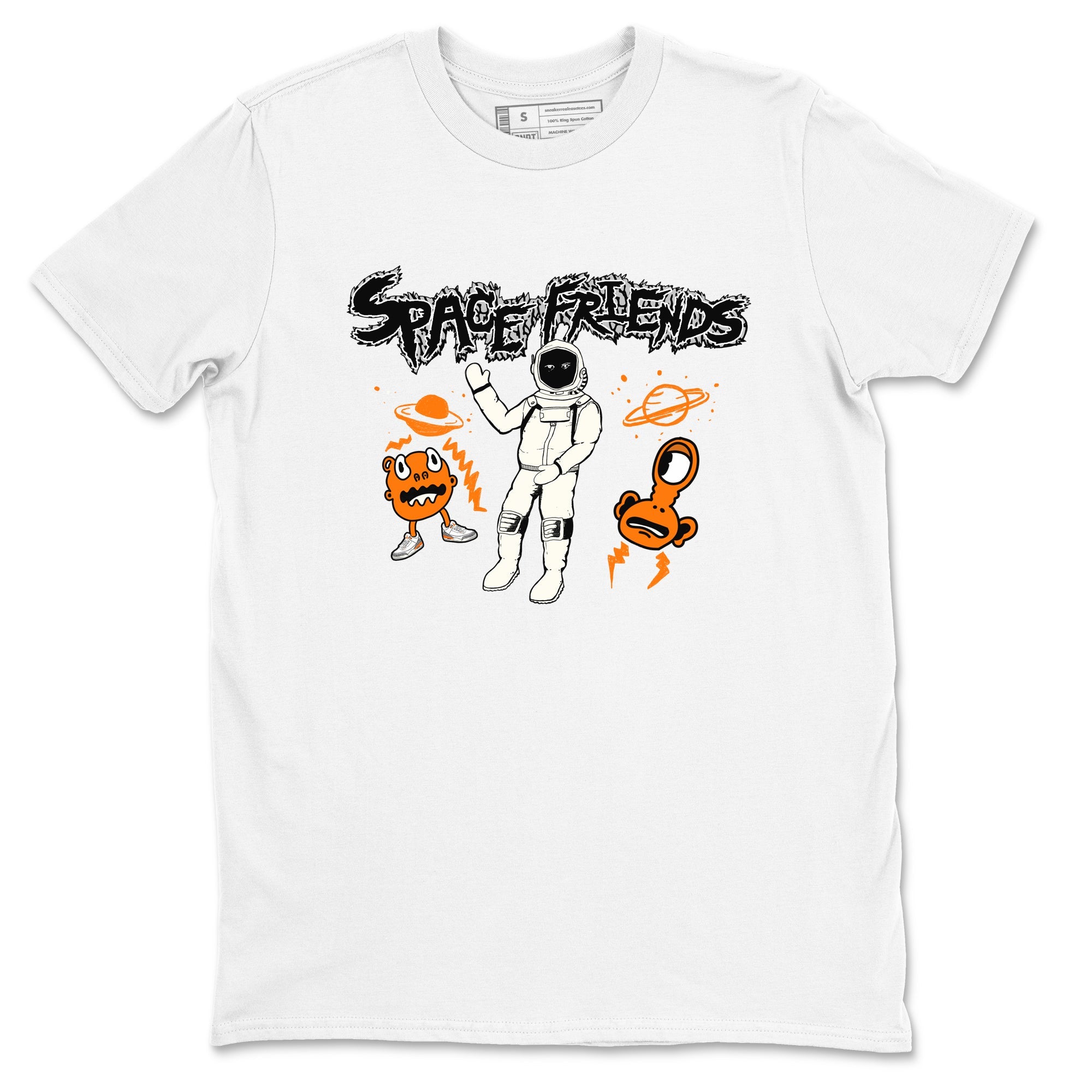 3s Georgia Peach shirt to match jordans Space Friends sneaker tees Air Jordan 3 Georgia Peach Drip Gear Zone unisex cotton White 2 crew neck shirt