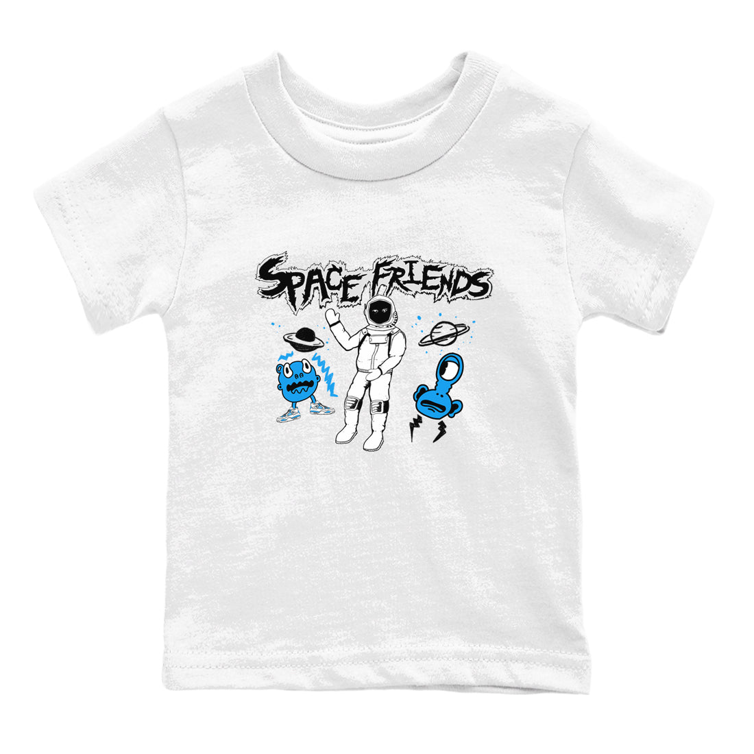 4s Military Blue shirt to match jordans Space Friends sneaker tees Air Jordan 4 Retro Military Blue Streetwear Brand Drip Gear Zone baby toddler White 2 cotton Shirt