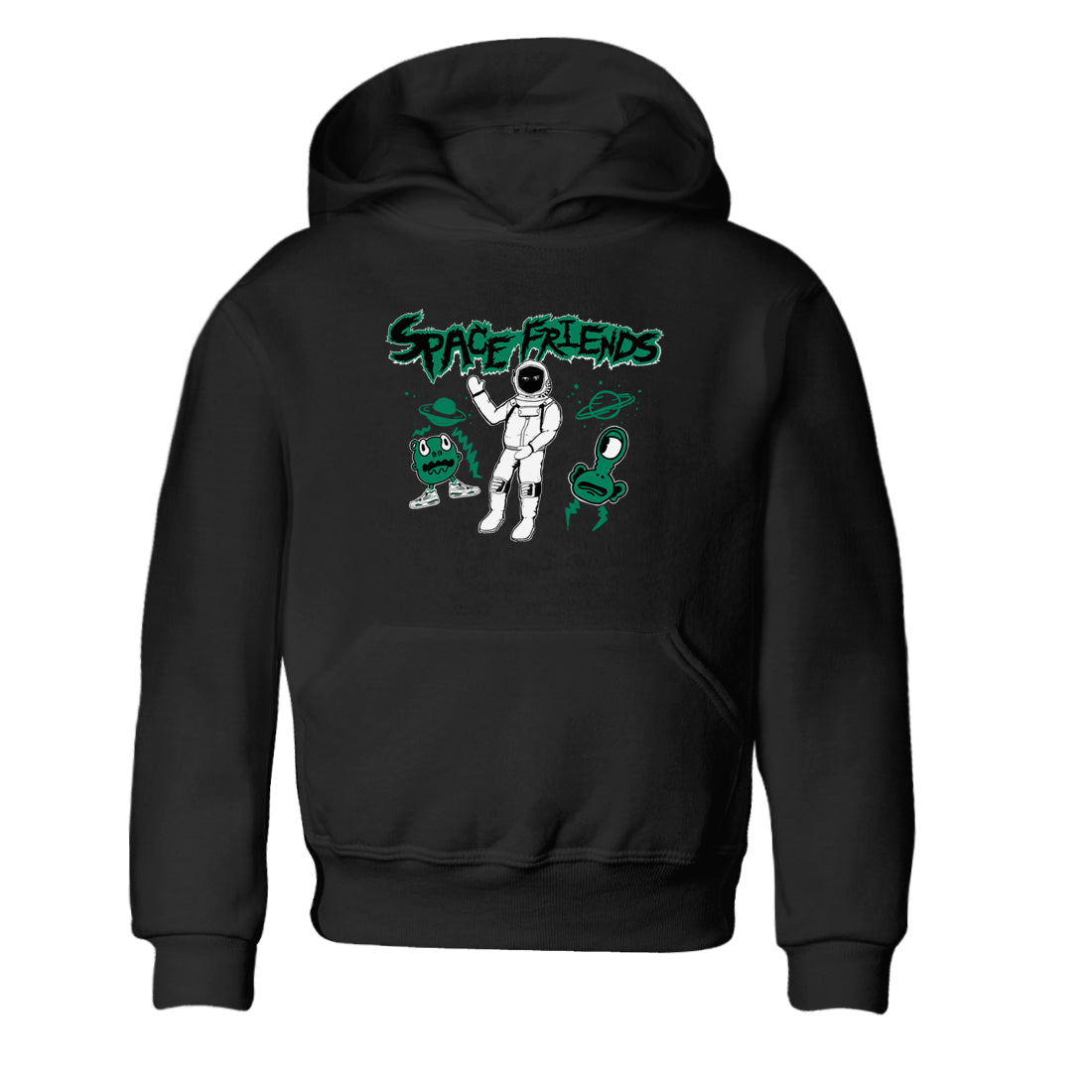 4s Oxidized Green shirts to match jordans Space Friends sneaker match tees Air Jordan 4 Oxidized Green Drip Gear Zone streetwear brand Baby and Youth Black 2 cotton tee