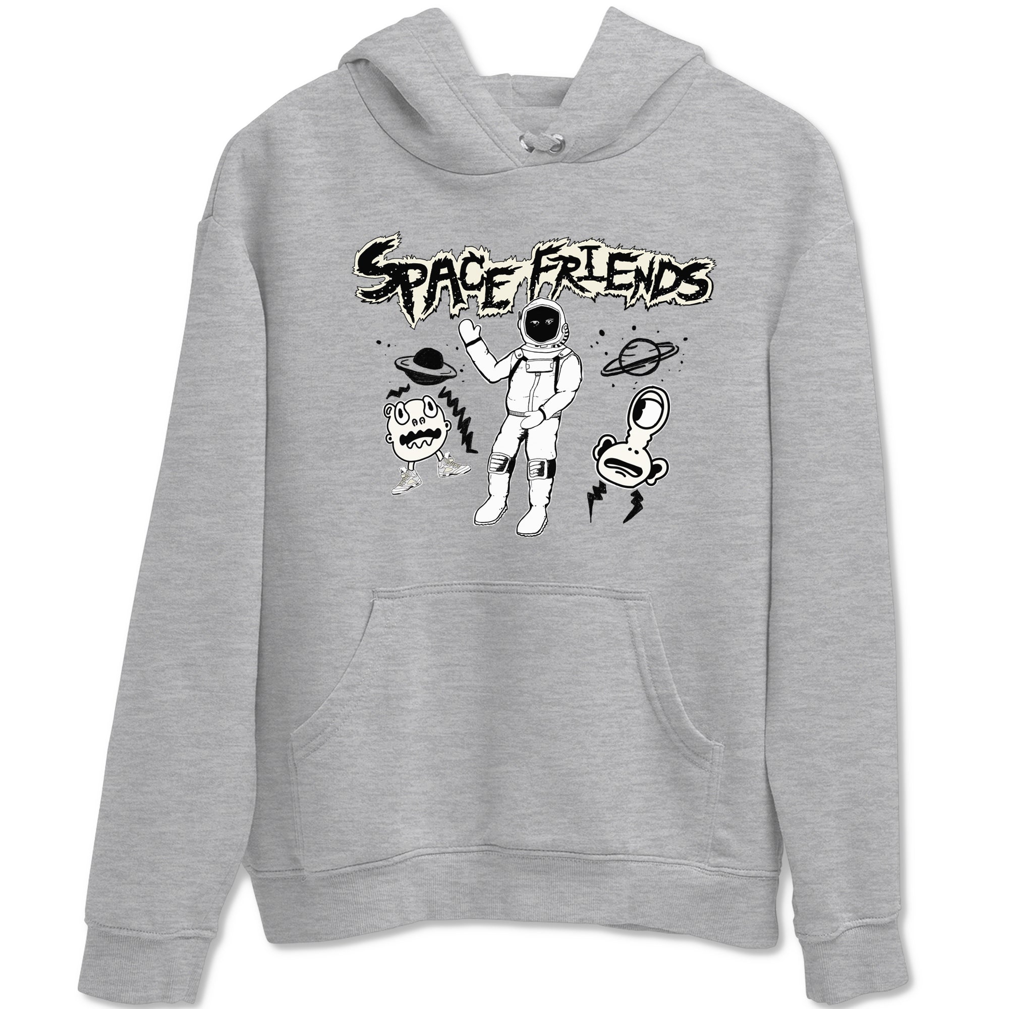 Air Jordan 5 Sail shirt to match jordans Space Friends sneaker tees Jordan 5 SE Sail Streetwear Brand Drip Gear Zone unisex cotton Heather Grey 2 crew neck shirt