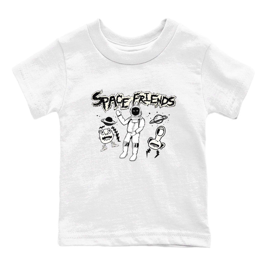 Air Jordan 5 Sail shirt to match jordans Space Friends sneaker tees Jordan 5 SE Sail Streetwear Brand Drip Gear Zone baby toddler White 2 cotton Shirt