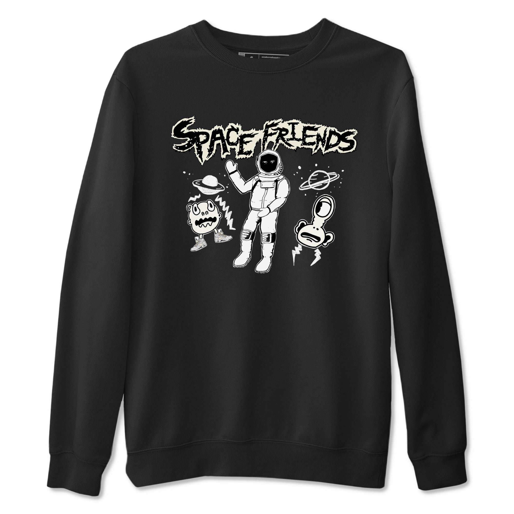 Air Jordan 5 Sail shirt to match jordans Space Friends sneaker tees Jordan 5 SE Sail Streetwear Brand Drip Gear Zone unisex cotton Black 2 crew neck shirt