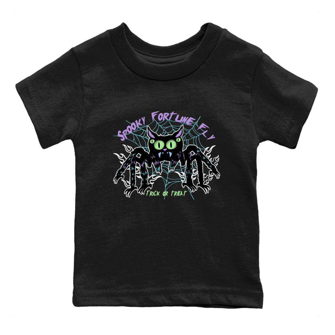 1s Fortune Fly shirts to match jordans Spooky Fortune Fly sneaker match tees Air Jordan 1 Fortune Fly match shoes to clothes Drip Gear Zone Youth Baby Black 2 tee