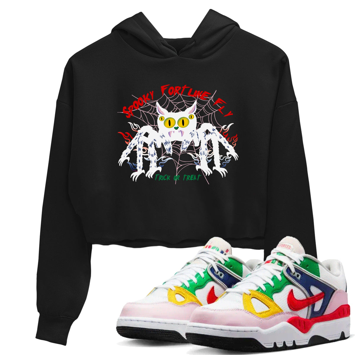 AF 3 Nigo shirtsto match jordans Spooky Fortune Fly sneaker match tees Air Force 3 Low x Nigo Blue Void and Tour Yellow match shoes to clothes Drip Gear Zone unisex cotton Black 1 crop tee