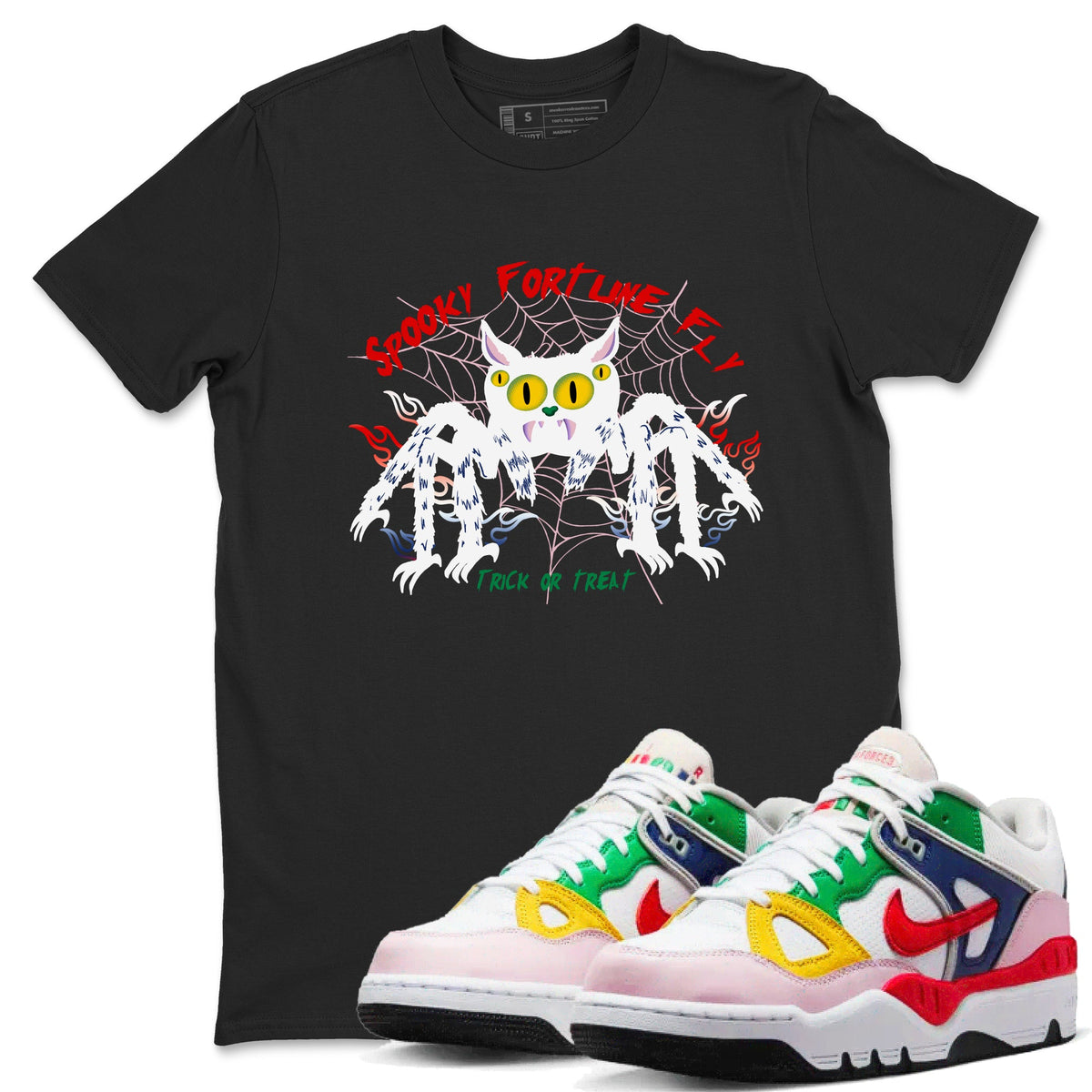 AF 3 Nigo shirtsto match jordans Spooky Fortune Fly sneaker match tees Air Force 3 Low x Nigo Blue Void and Tour Yellow match shoes to clothes Drip Gear Zone unisex cotton Black 1 shirts
