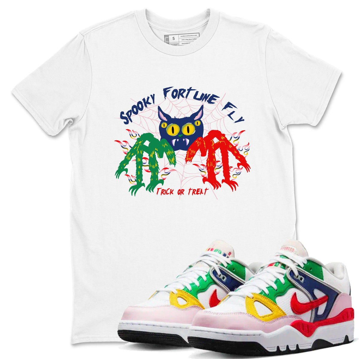AF 3 Nigo shirtsto match jordans Spooky Fortune Fly sneaker match tees Air Force 3 Low x Nigo Blue Void and Tour Yellow match shoes to clothes Drip Gear Zone unisex cotton White 1 shirts