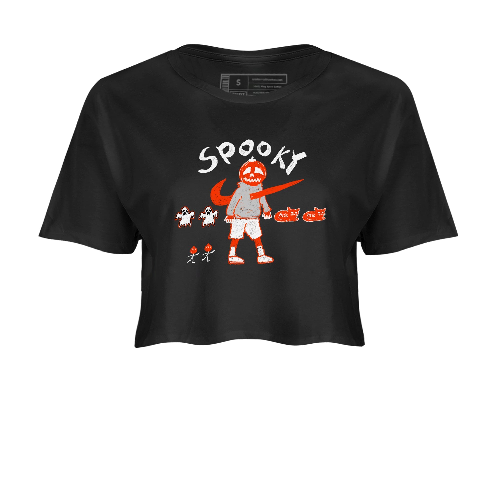 Air Max 1 OG '86 'Summit White and Cosmic Clay shirts to match jordans Spooky Pumpkin sneaker match tees Air Max 1 Cosmic Clay match shoes to clothes Drip Gear Zone unisex cotton Black 2 crop tee
