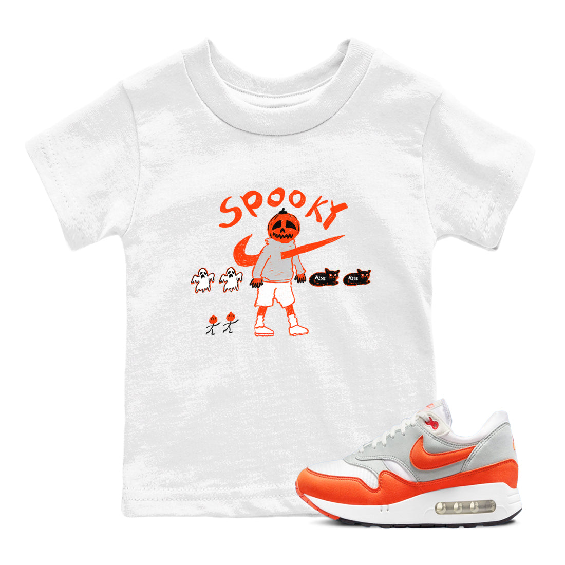 Air Max 1 OG '86 'Summit White and Cosmic Clay shirts to match jordans Spooky Pumpkin sneaker match tees Air Max 1 Cosmic Clay match shoes to clothes Drip Gear Zone Youth Baby White 1 tee
