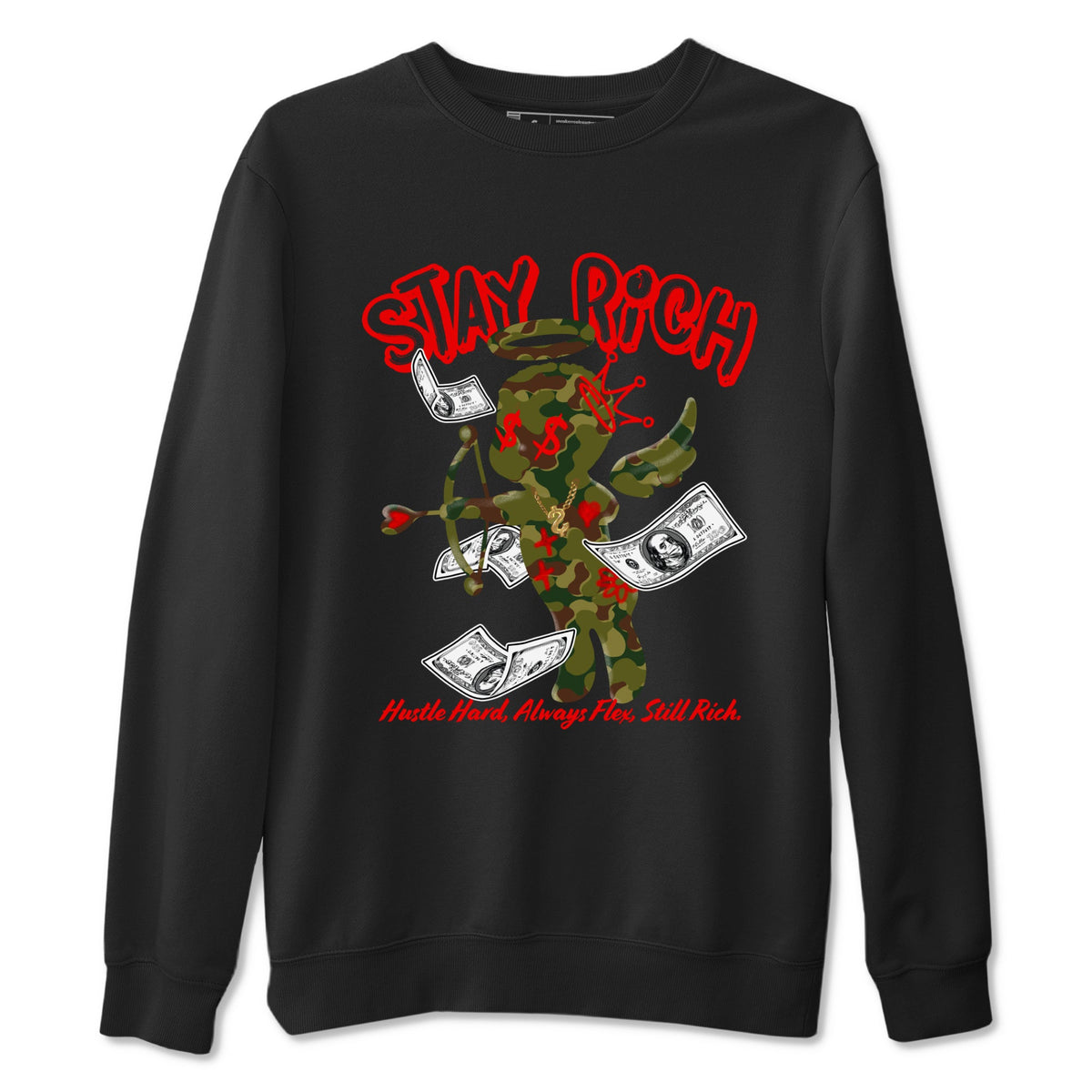 Air Max 90 Duck Camo shirts to match jordans Stay Rich sneaker match tees Air Max 90 Reverse Duck Camo match shoes to clothes Drip Gear Zone unisex cotton Black 2 shirts